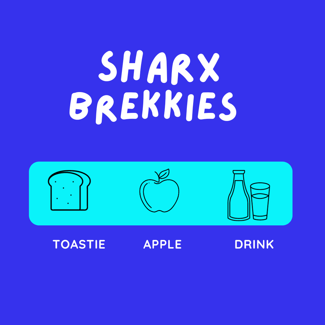 1 Sharx Brekkie per week