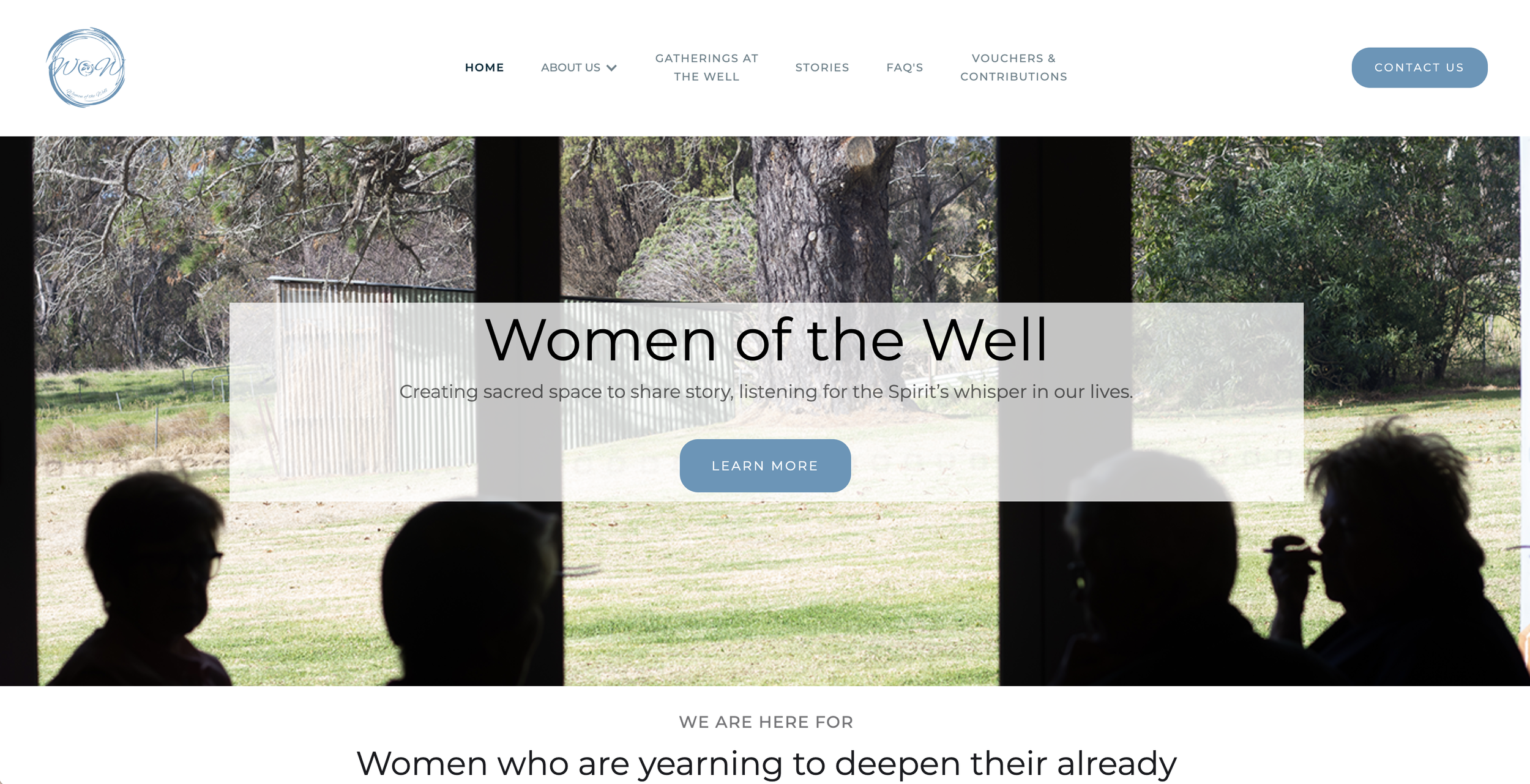 Women of the Well: Website Rebuild