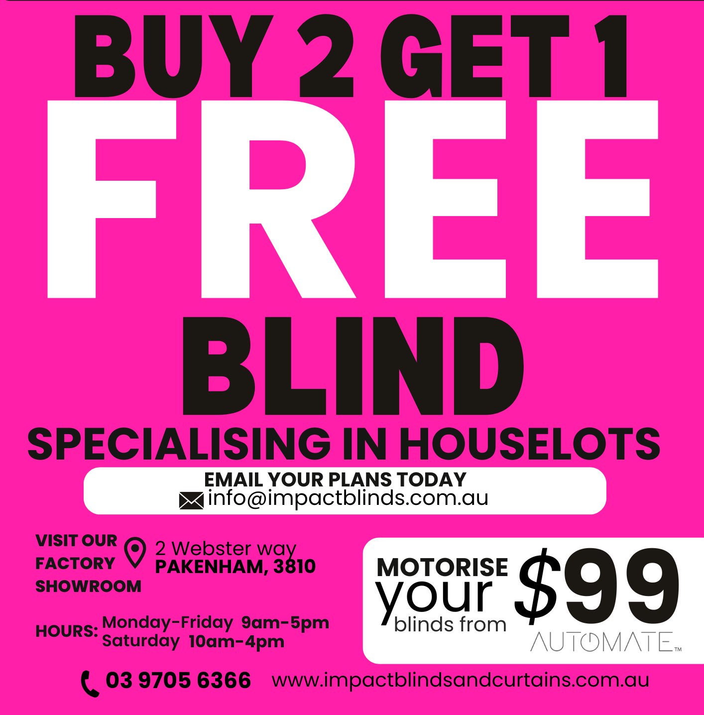 buy 2 get 1 free cheap blinds motors