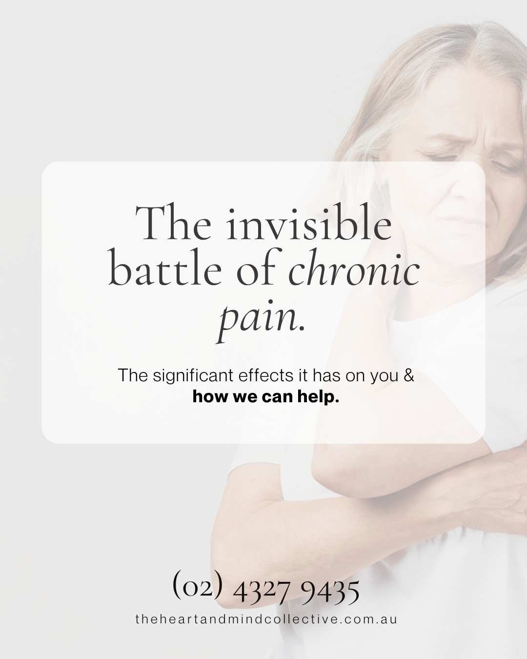 The invisible battle of chronic pain