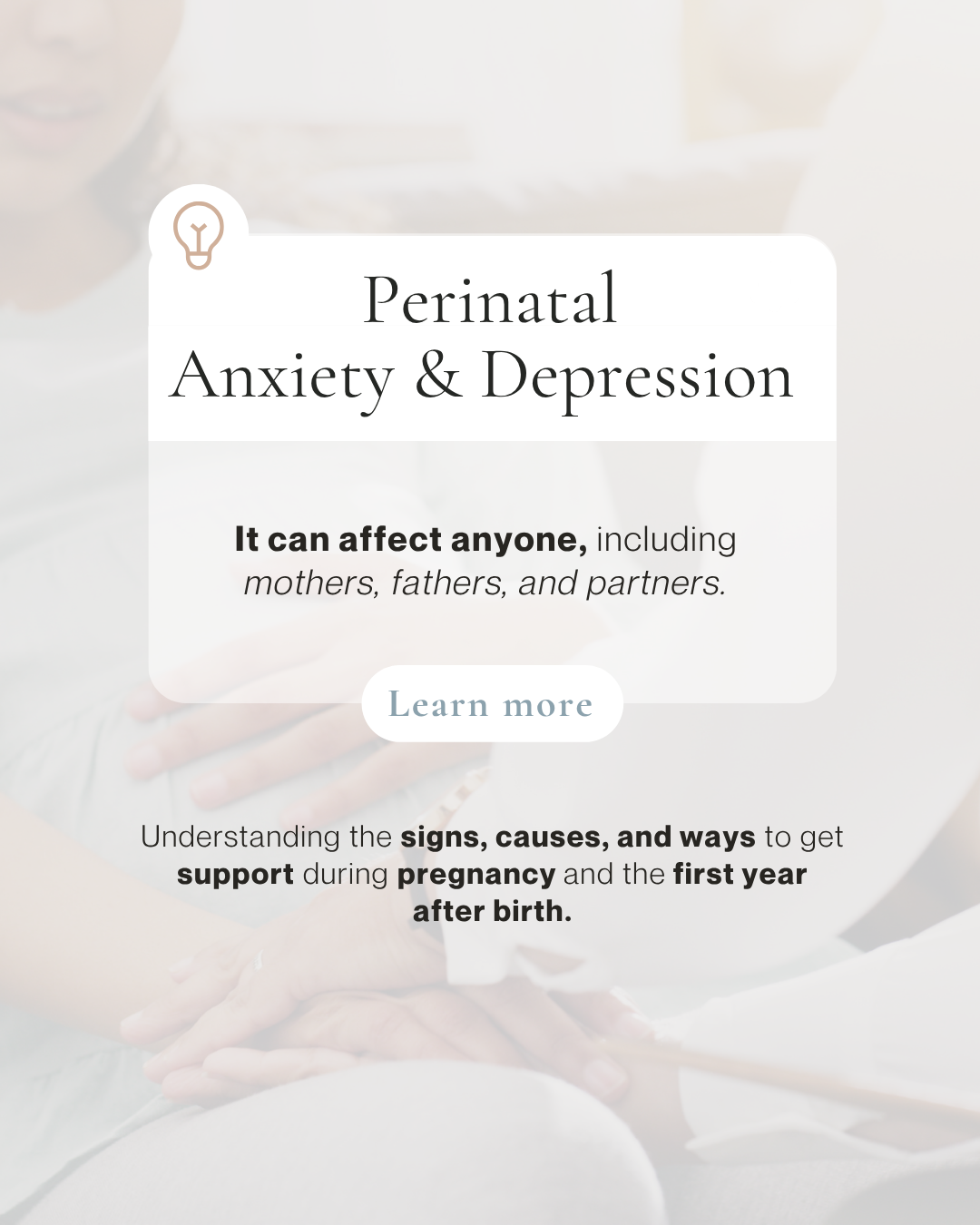 Perinatal Anxiety &amp; Depression