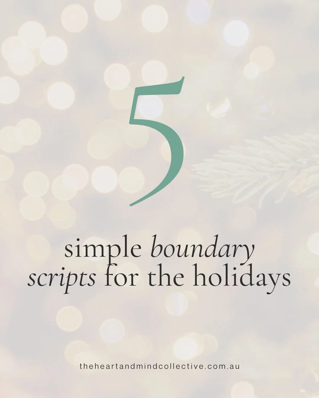 Navigating the holiday season while protecting your mental health