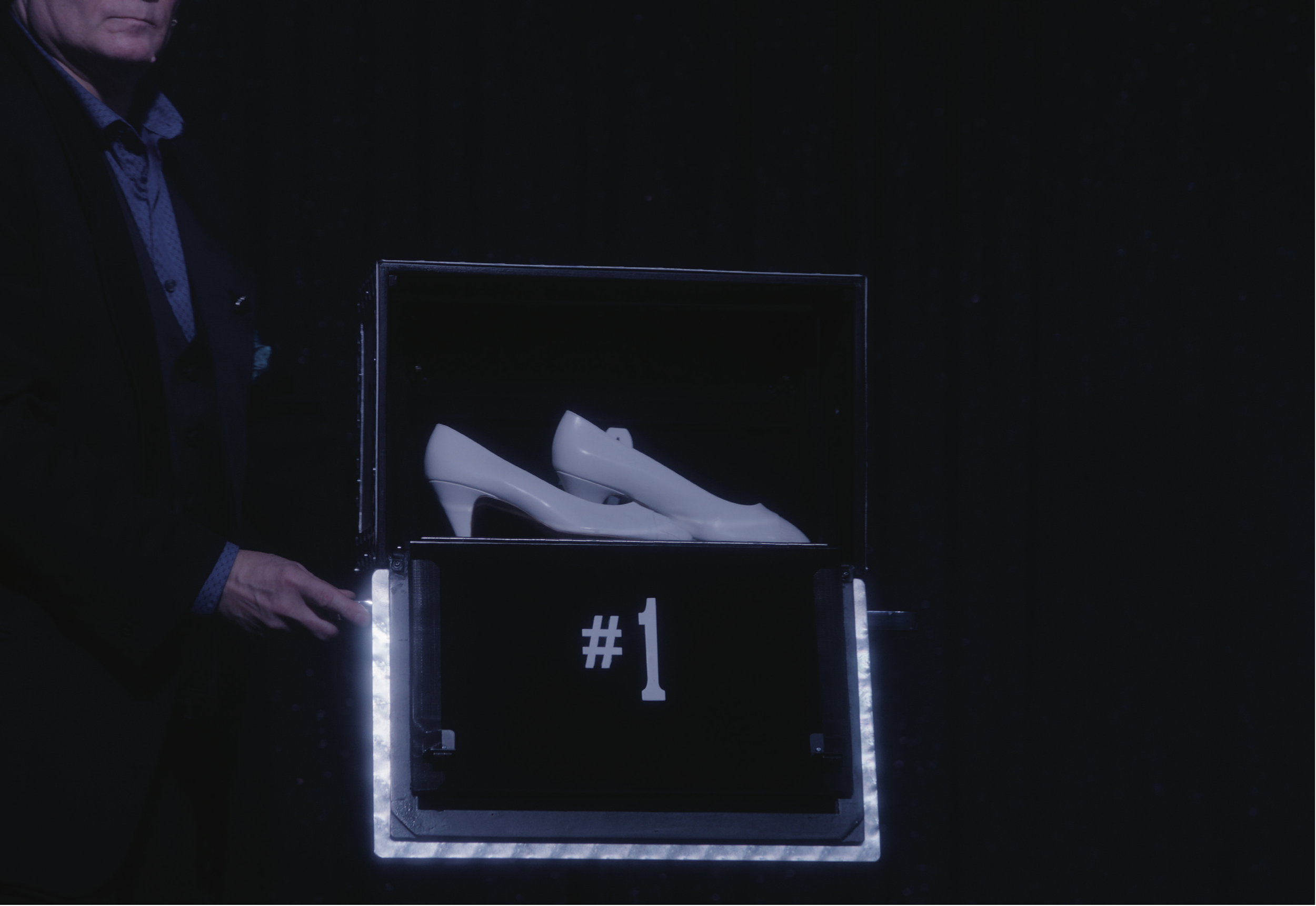 Rose Salane, in-process video still (magic show at Lloyd Center mall), 2026. Courtesy of the artist