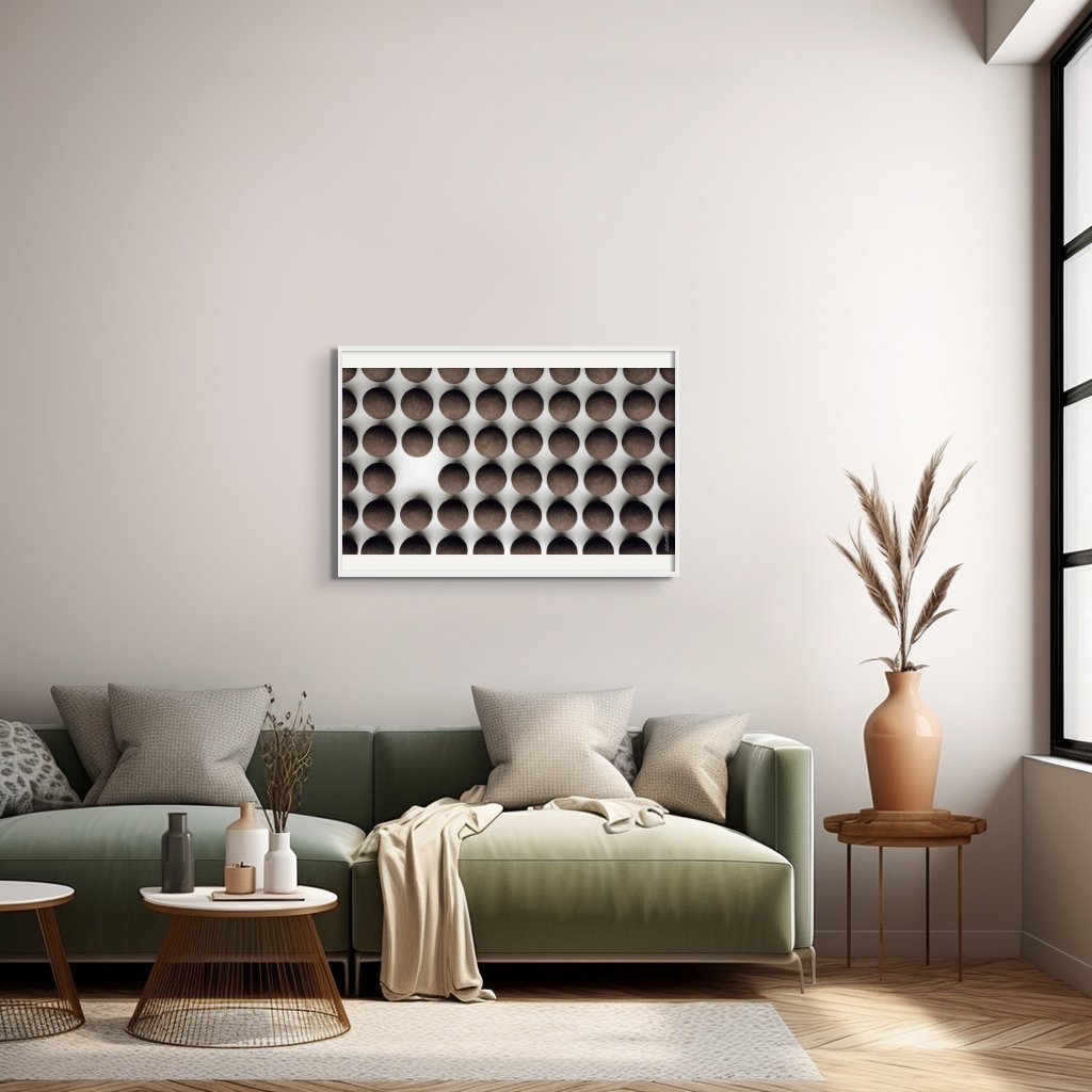 "Pluto Time" by Azartget displayed in an interior setting.