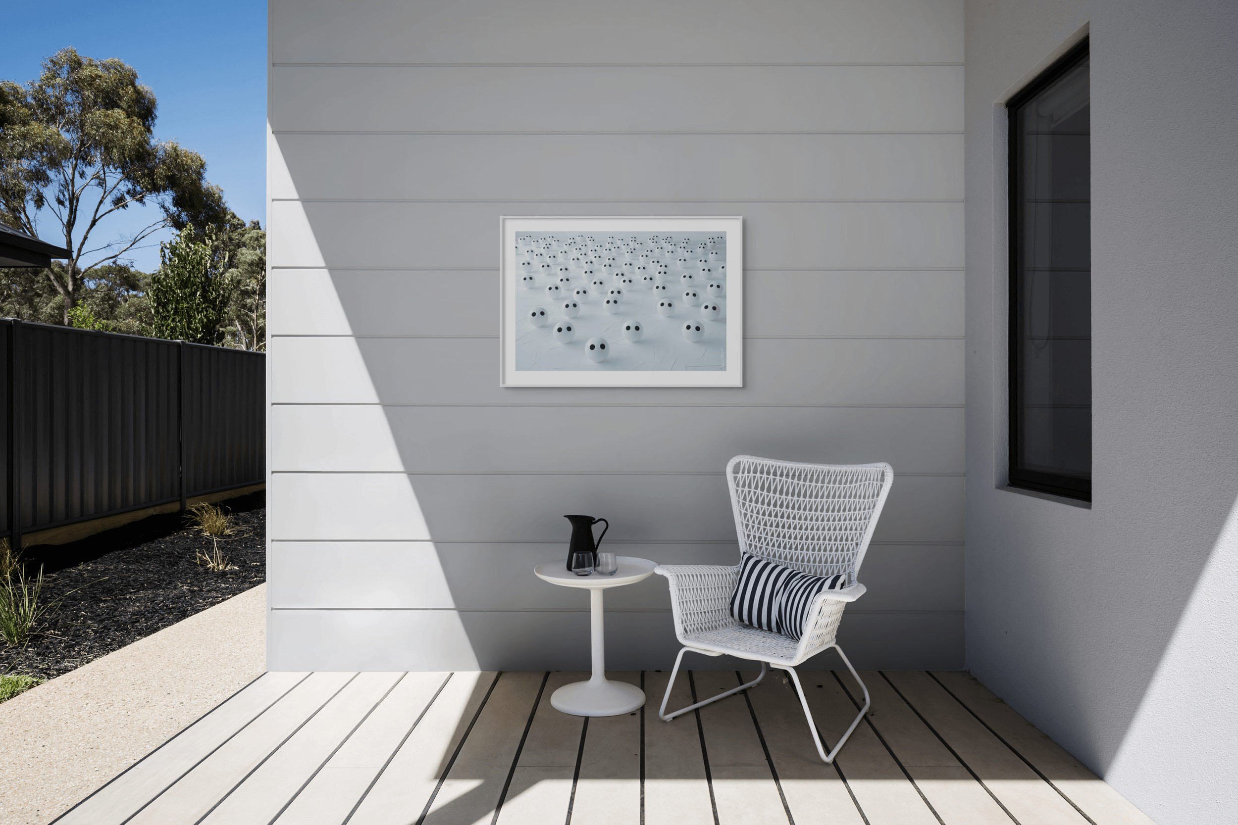 "Under the Clouds" by Azartget displayed in an interior setting.