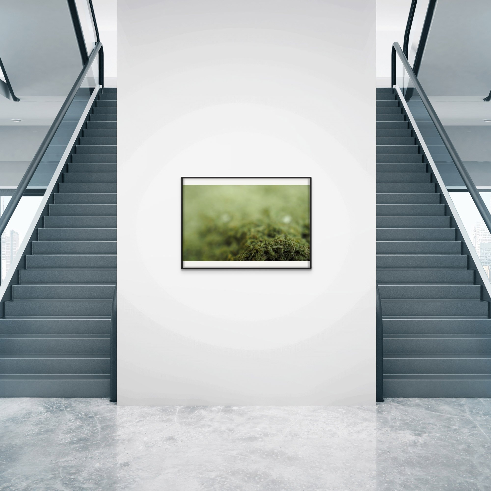 "From Meadows to Dust - Part 2" by Azartget displayed in an interior setting.
