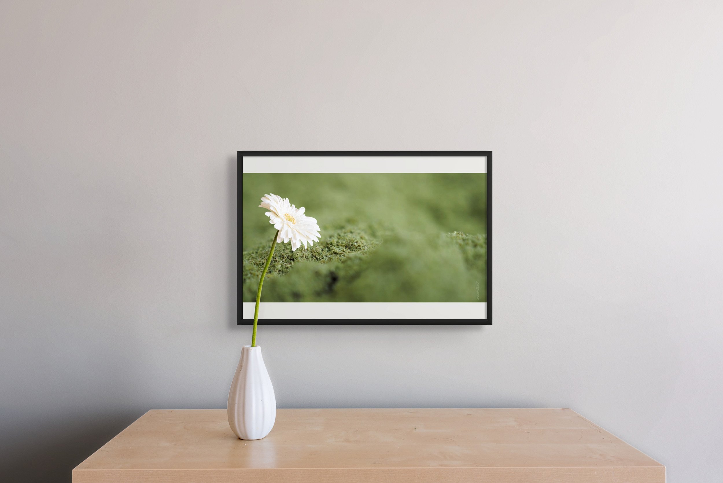 "From Meadows to Dust - Part 3" by Azartget displayed in an interior setting.