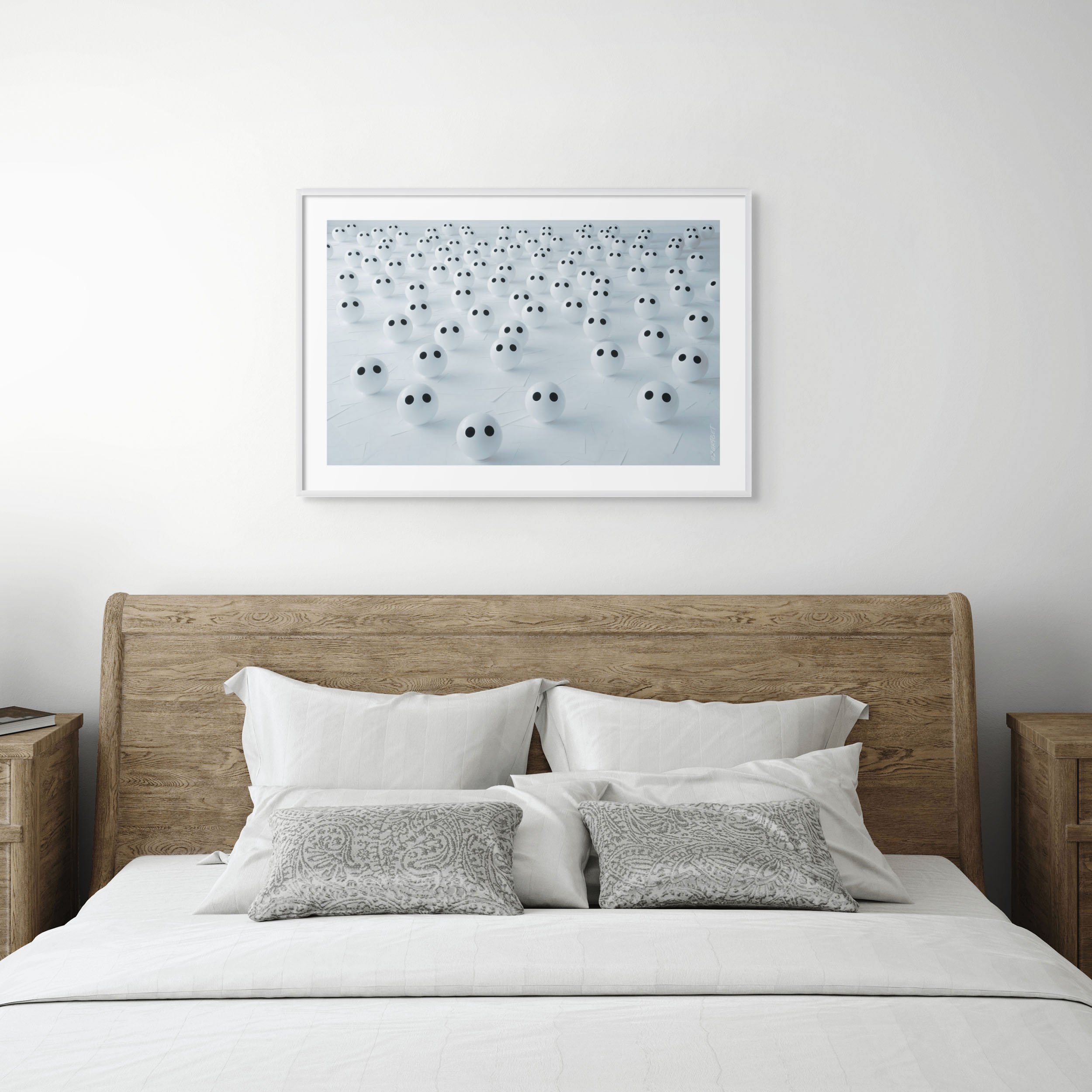"Under the Clouds" by Azartget displayed in an interior setting.