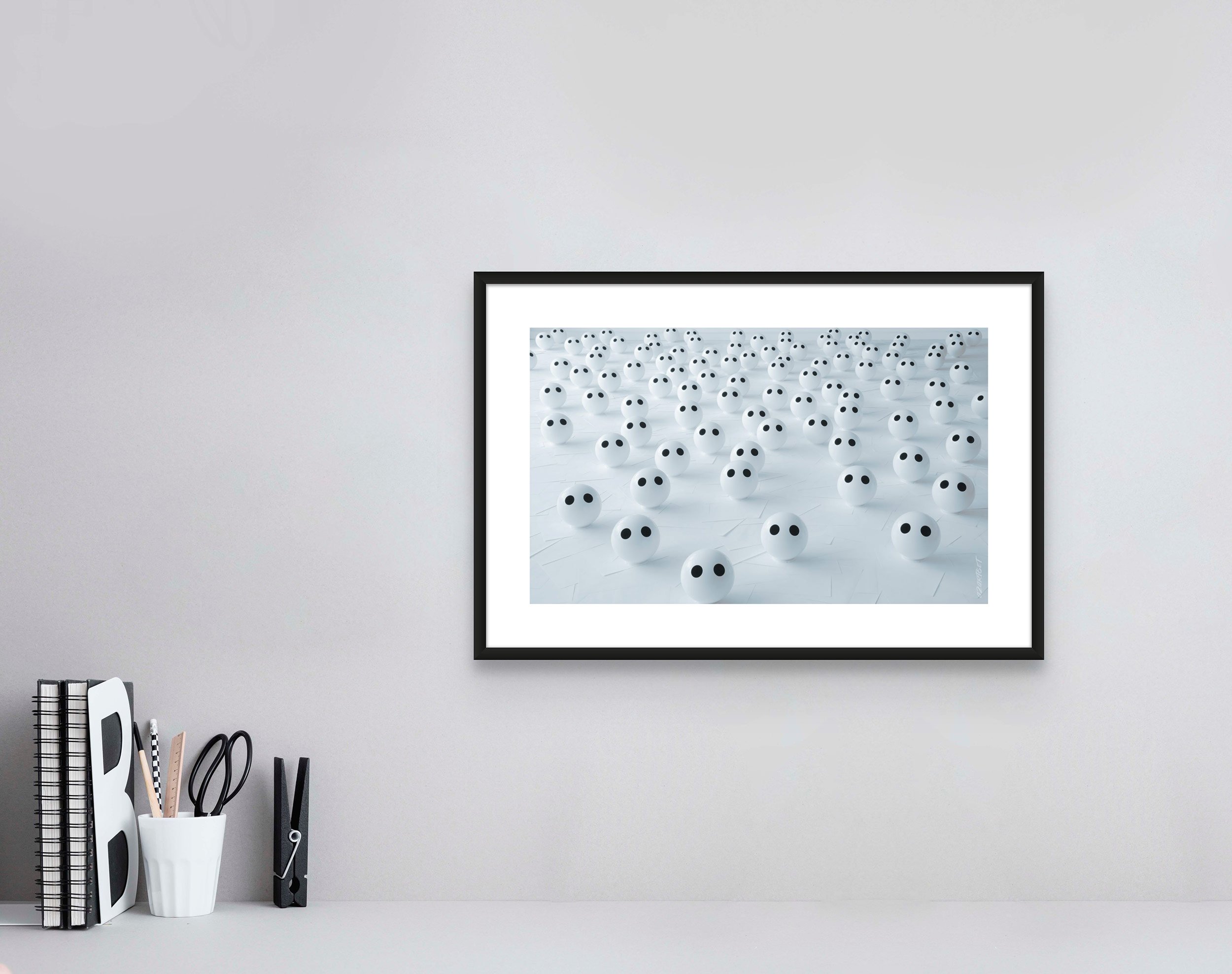 "Under the Clouds" by Azartget displayed in an interior setting.