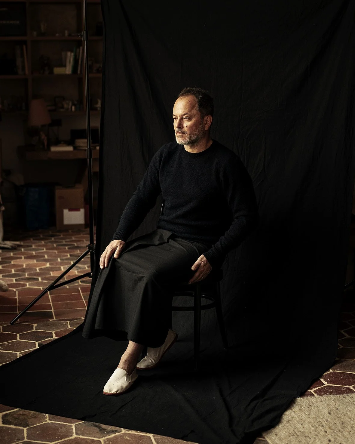 Le peintre Nicolas Lefeuvre