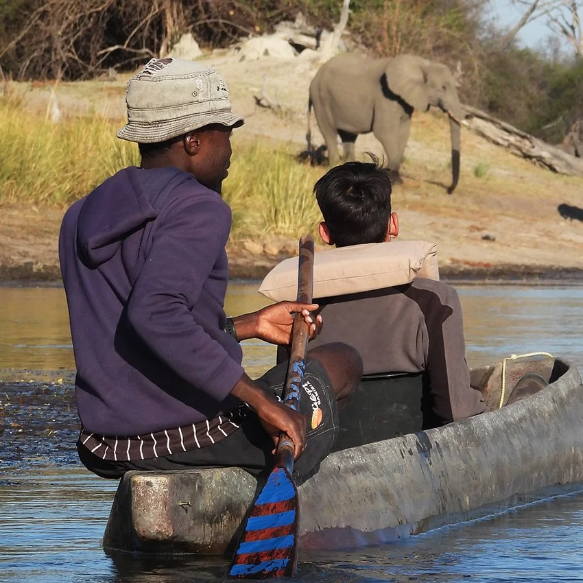 Mokoro Tour Kavango River Guided tours through Namibia Kayaking Paddle Rivers