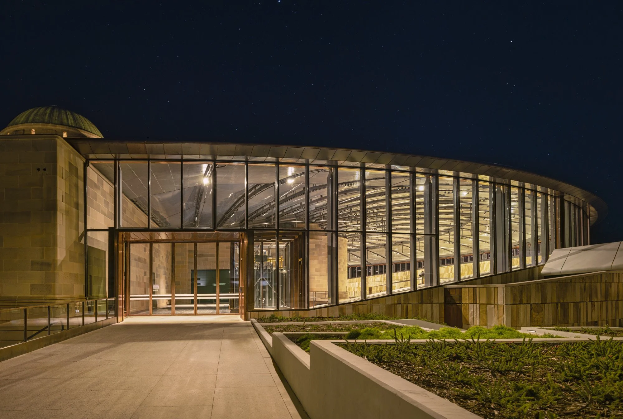 AWM_Anzac Hall_ Entrance_Night
