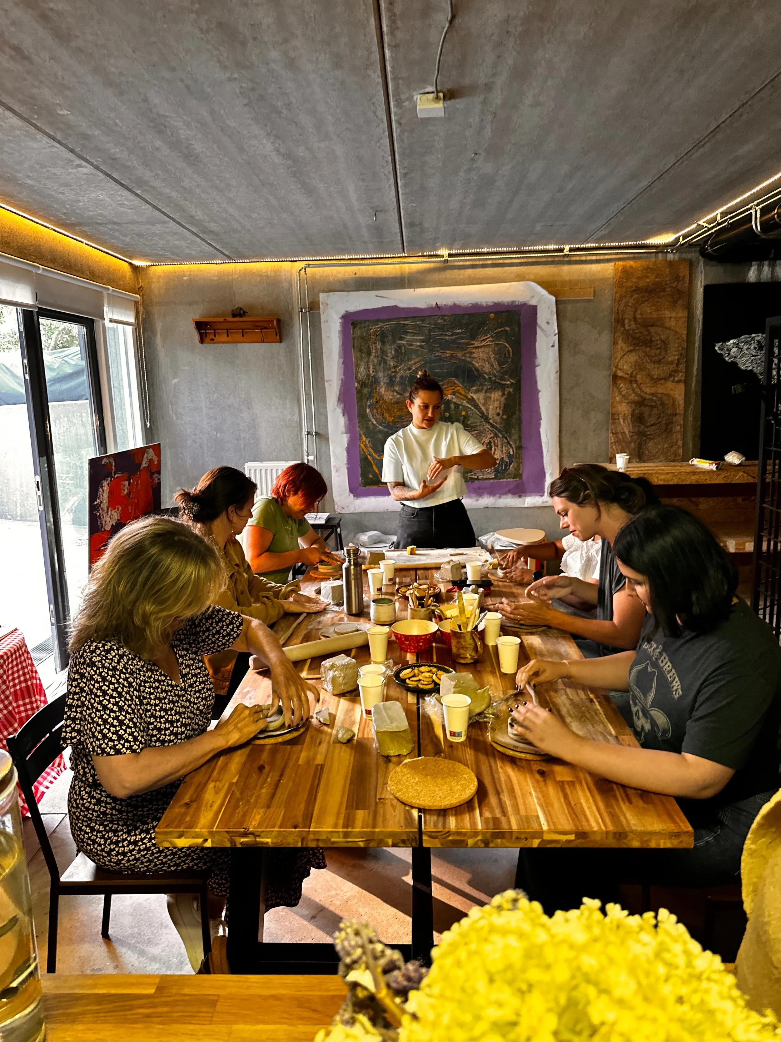 Ece Abay leading a group event to increase collaboration with the team