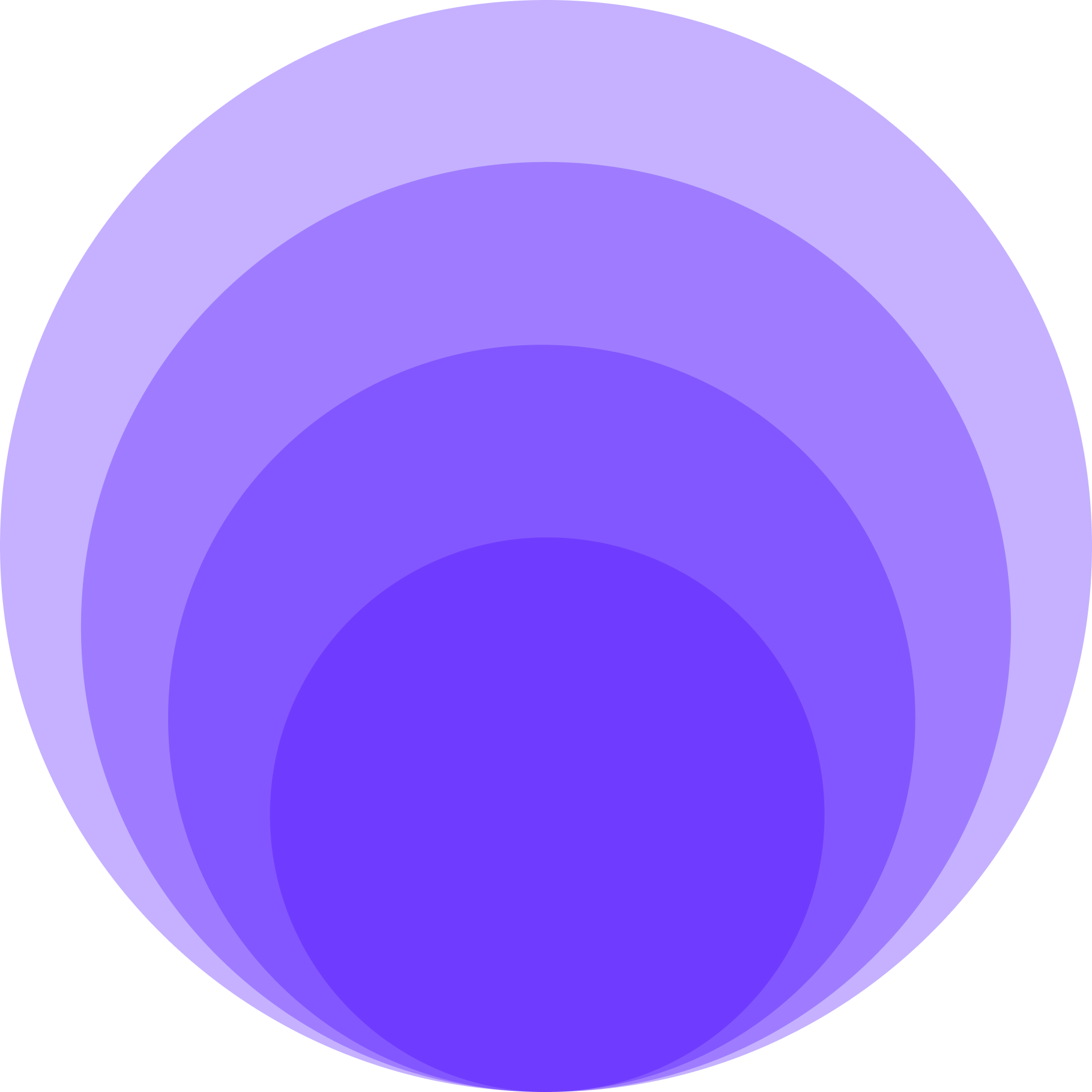 Solid blue circle with no additional features.