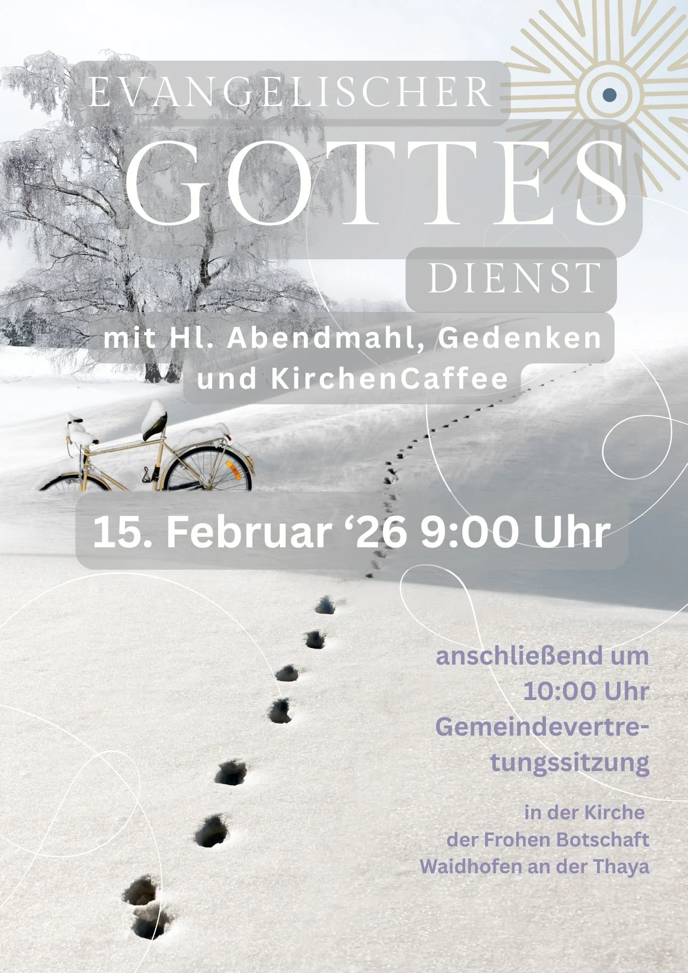 Gottesdienst und Gemeindevertretungssitzung