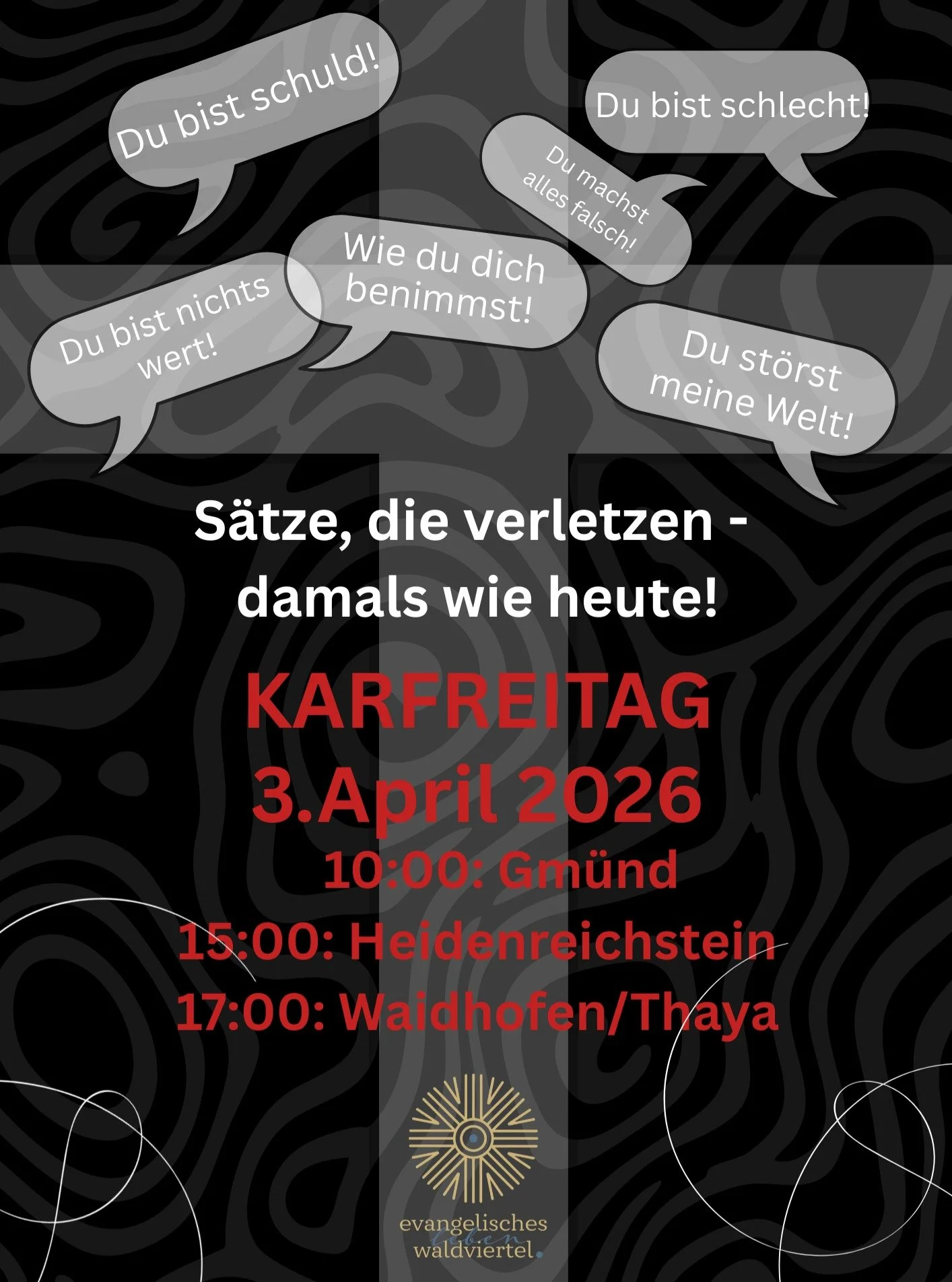 #evangelisch #evangelischimwaldviertel #glaube #karfreitag #leid #karwoche #kirche #gott #hingabe #Jesus #tiefe