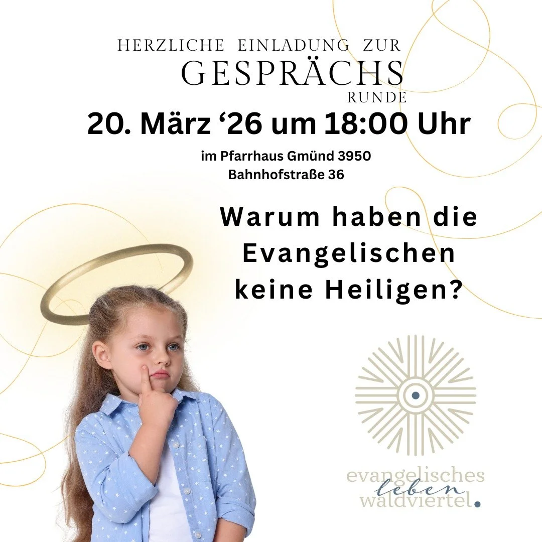 Wenn dich schon immer die Unterschiede zwischen Katholisch und Evangelisch interessiert haben, dann bist du in dieser Gespr&auml;chsrunde genau richtig. Freue mich auf dich!

#evangelisch #evangelischimwaldviertel #kirche #glaube #christentum #evange