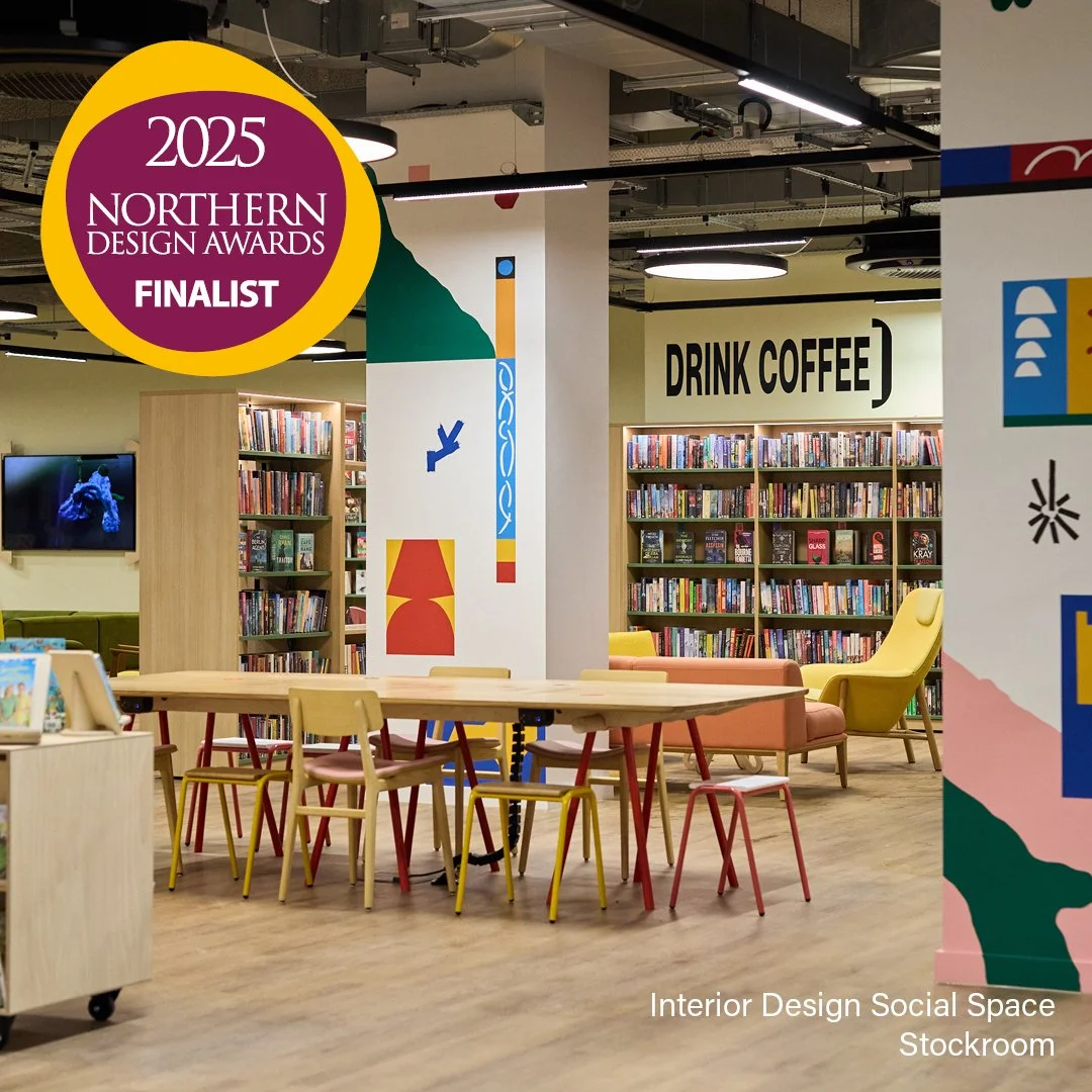 Designing for Community, from Retail to Regeneration

We&rsquo;re pleased to share that Stockroom has been shortlisted in the Interior Design, Social Space category at the 2025 @northerndesignawards.

It&rsquo;s the second recognition for the project