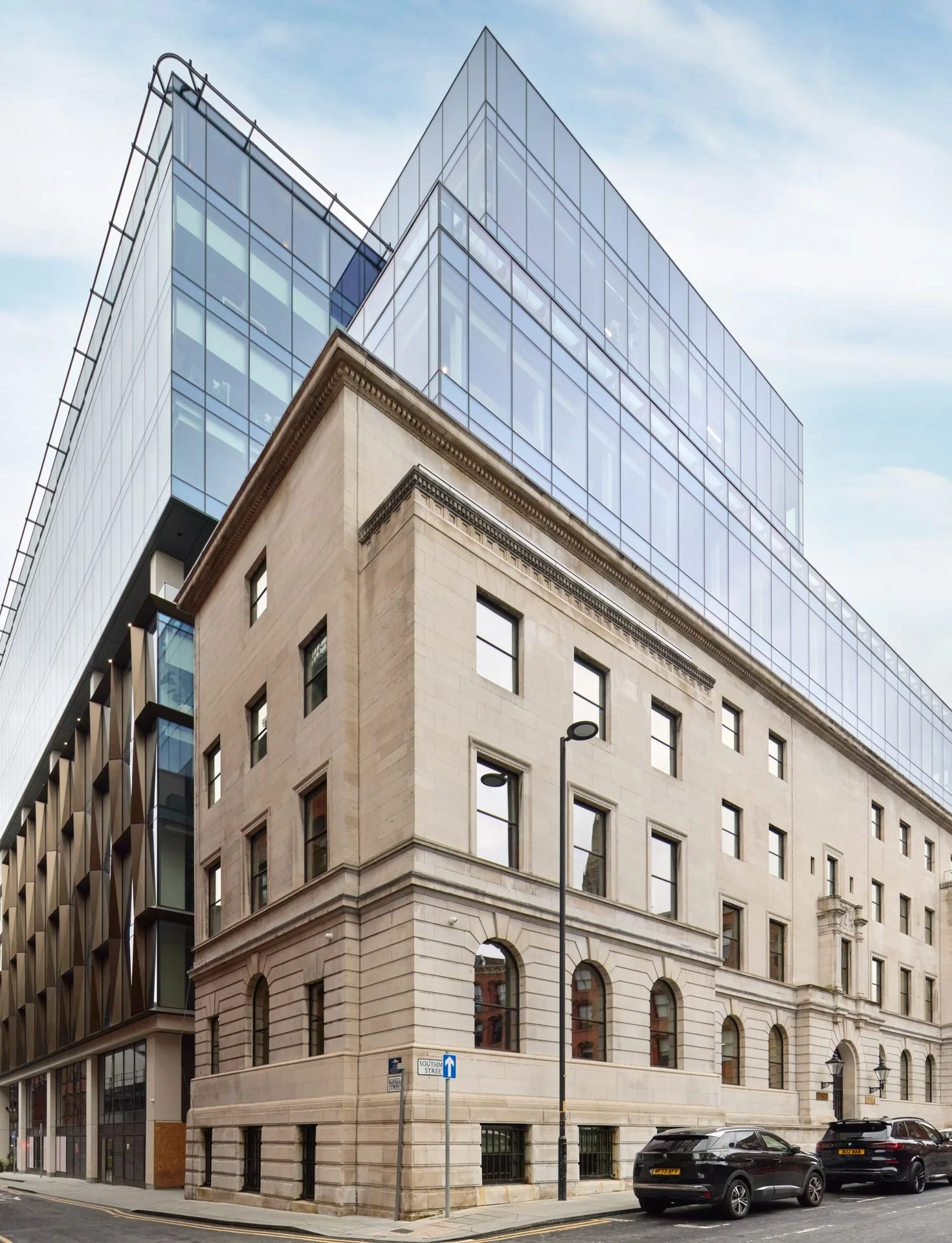 Workplace design Manchester exterior No.1 St Michael’s office building