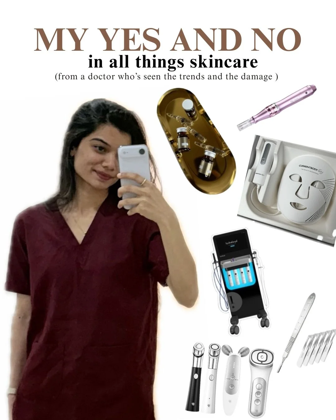 Not everything trending is worth it.
Here&rsquo;s what I swear by and what I&rsquo;d avoid.

#masaaesthetics #aesthetician #bangaloreclinic #fyp #dermabangalore