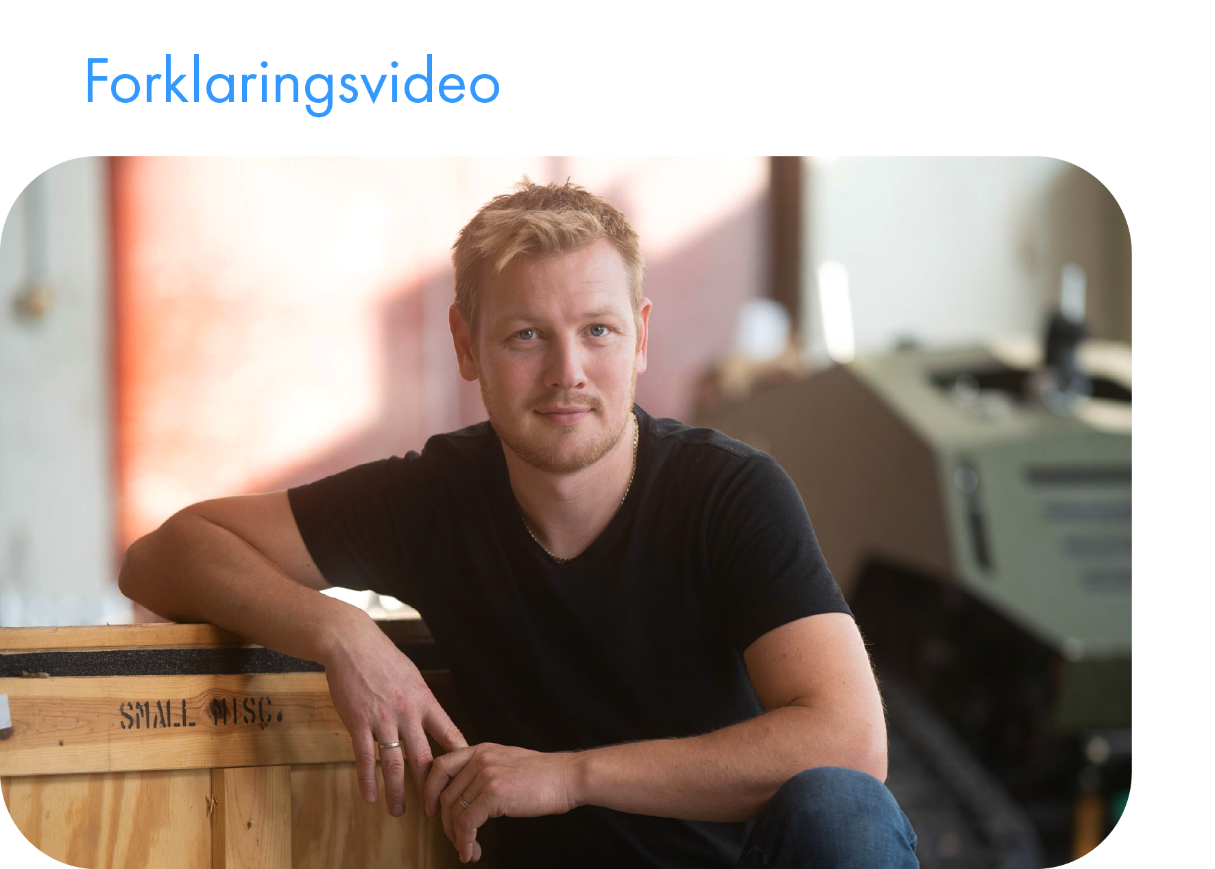 Forklaringsvideo med foto, video og animasjon.