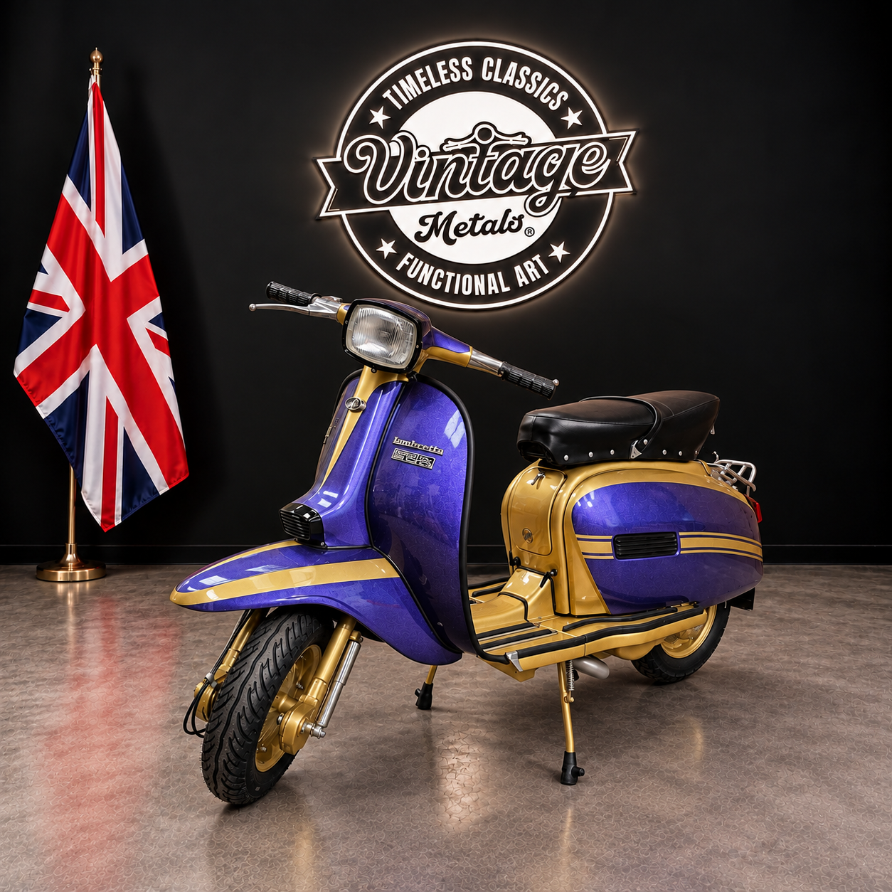 LAMBRETTA GP150 (200cc) - "Purple Reign" - (UK Branch)