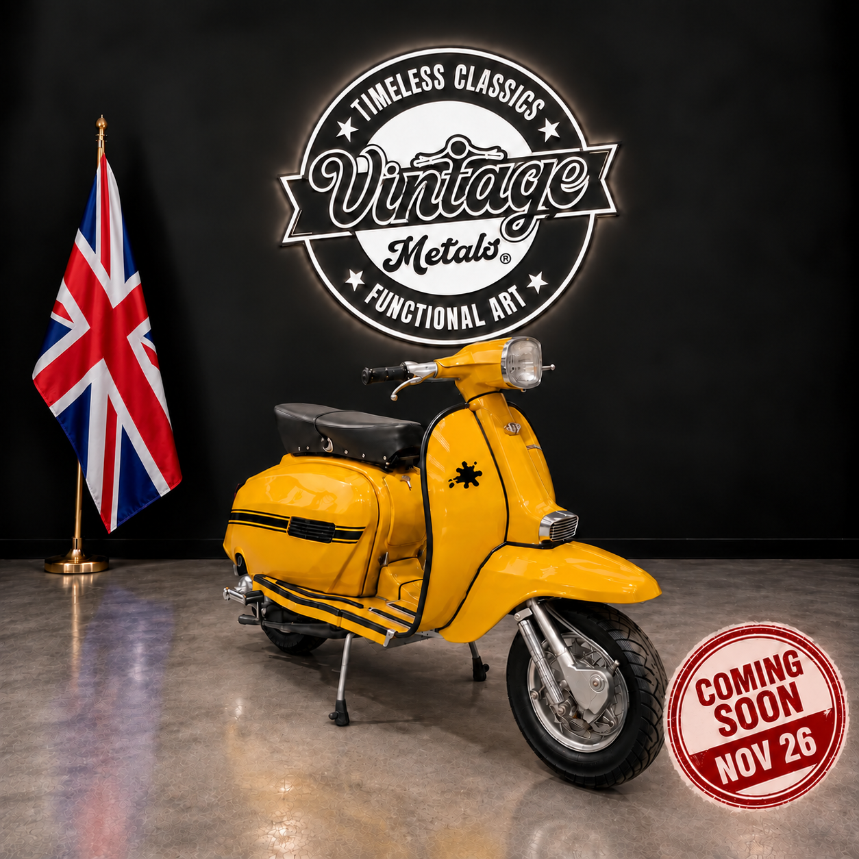 LAMBRETTA GP150 (200cc) - "Gold Rush" - (UK Branch)