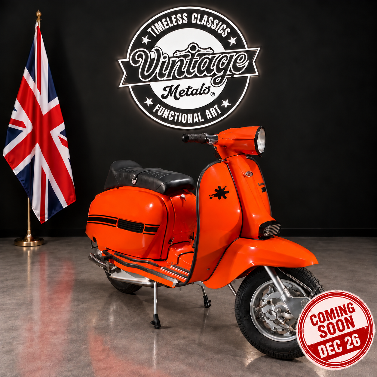 LAMBRETTA GP150 (200cc) - "Orange Crush" - (UK Branch)
