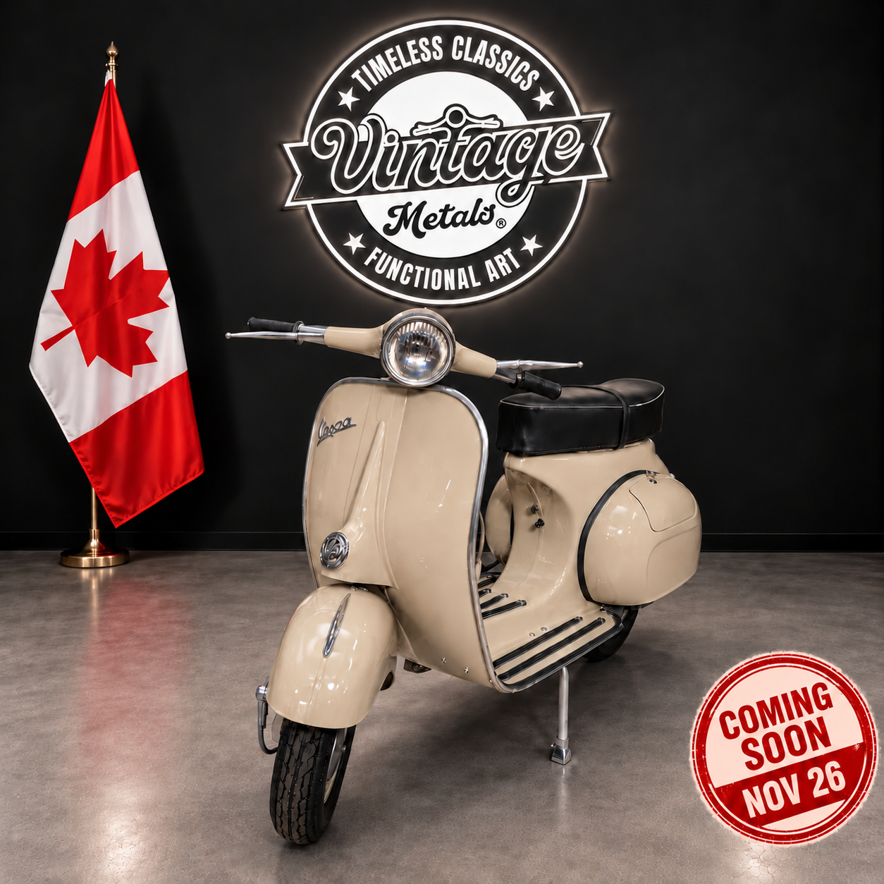 VESPA 150 (125cc) - "Maple Ivory" - (Canada Branch)