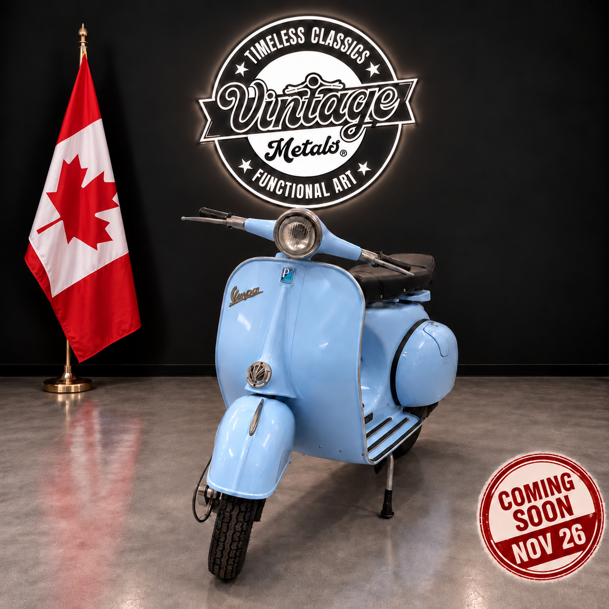 VESPA 150 (125cc) - "Blue Rebel" - (Canada Branch)