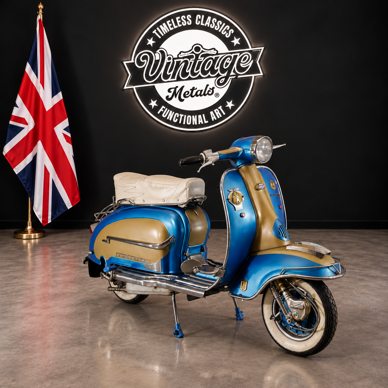 1961 Italian Lambretta LI150 Series 2 (200cc) - “Azzurro Oro”