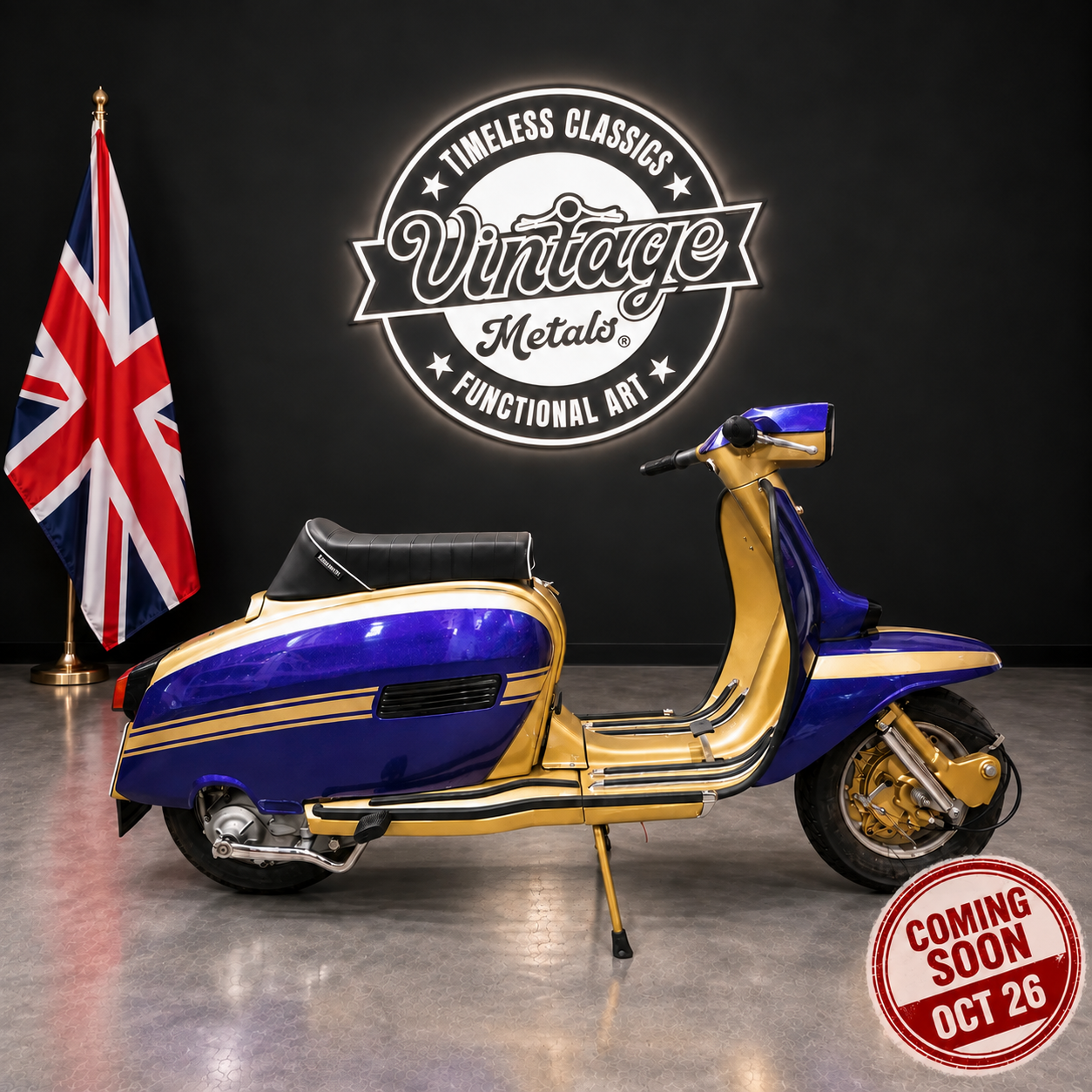 LAMBRETTA GP150 (200cc) - "Purple Reign" - (UK Branch)