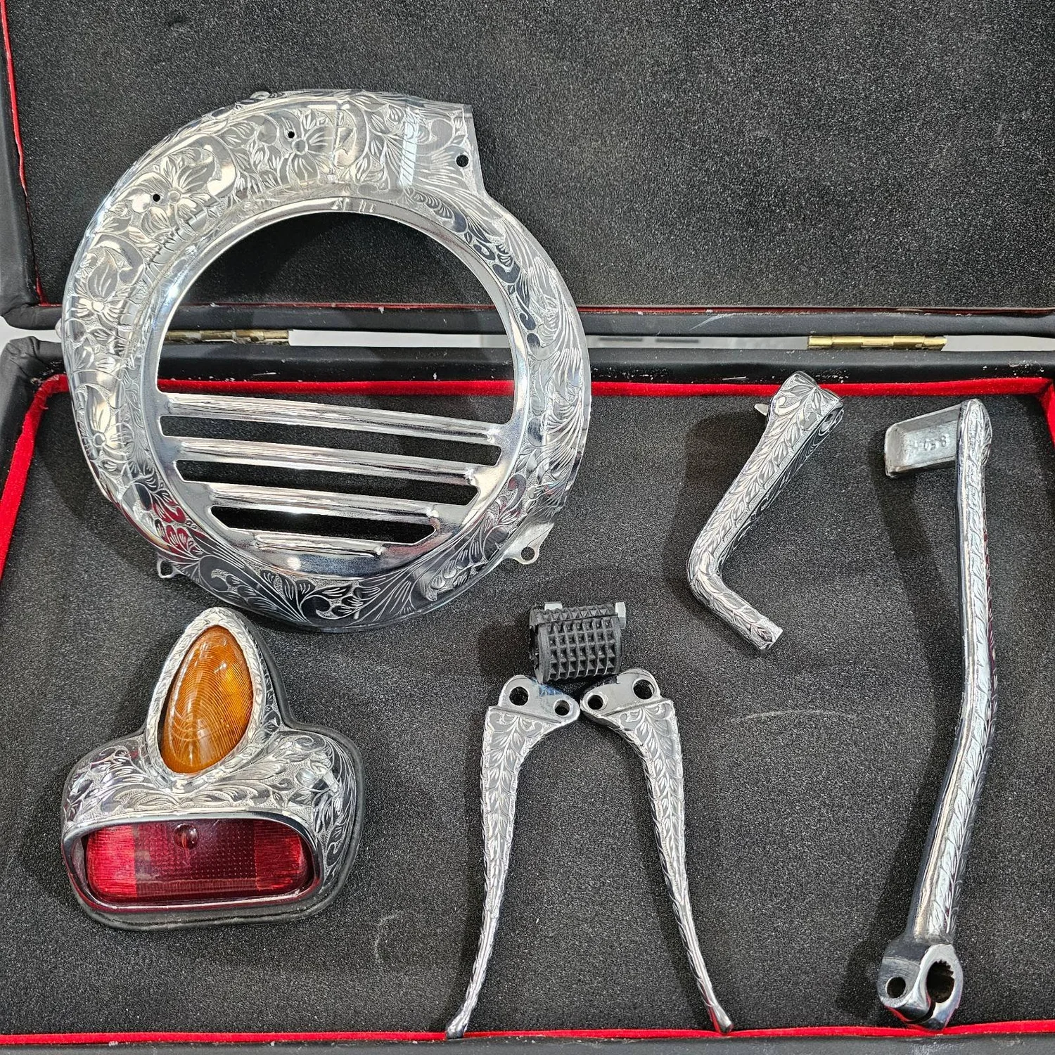 Classic Vespa Hand Engraved Kit (6 Piece) — Vintage Metals