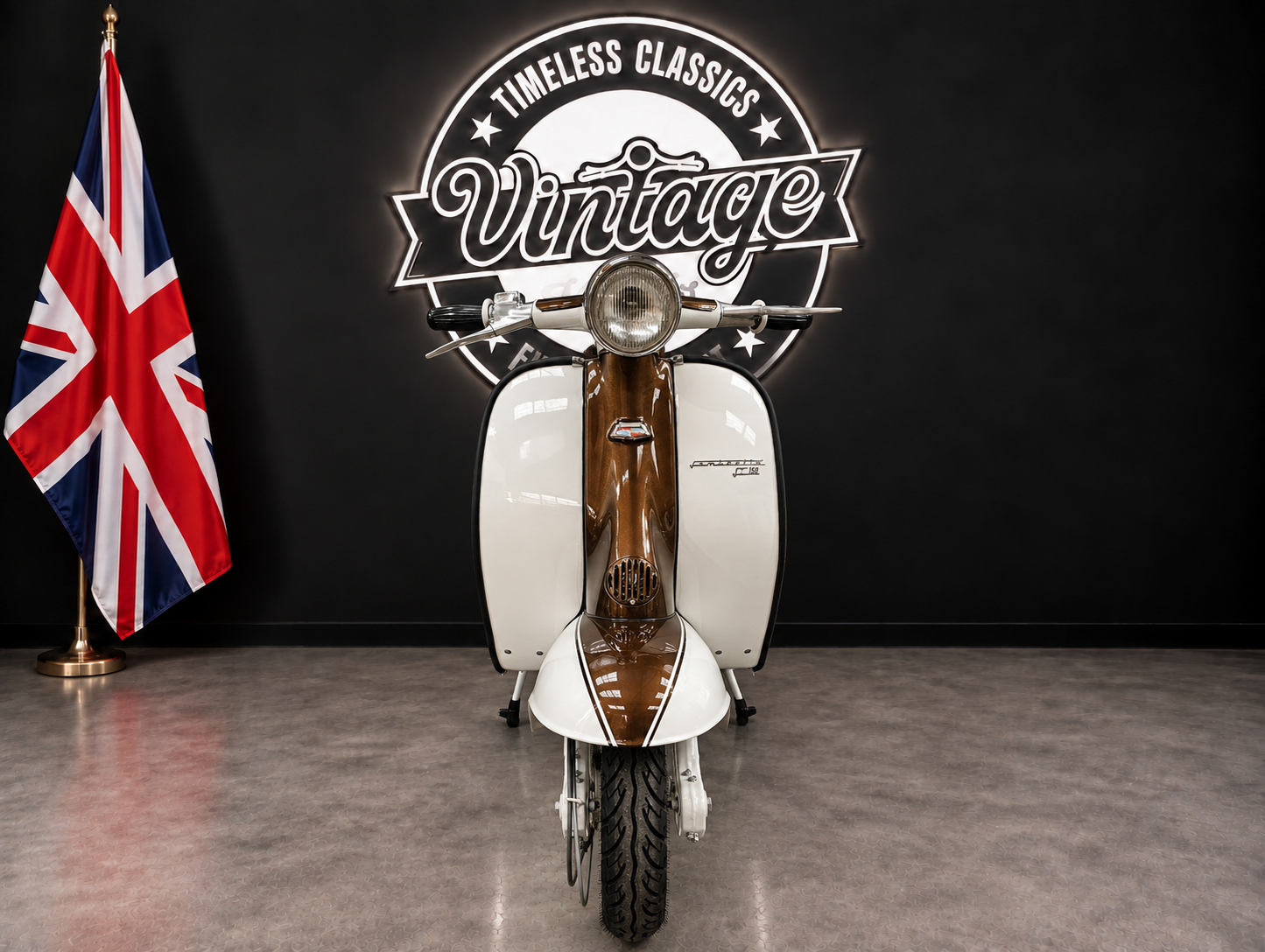 Vintage Scooter in Classic Showroom.png