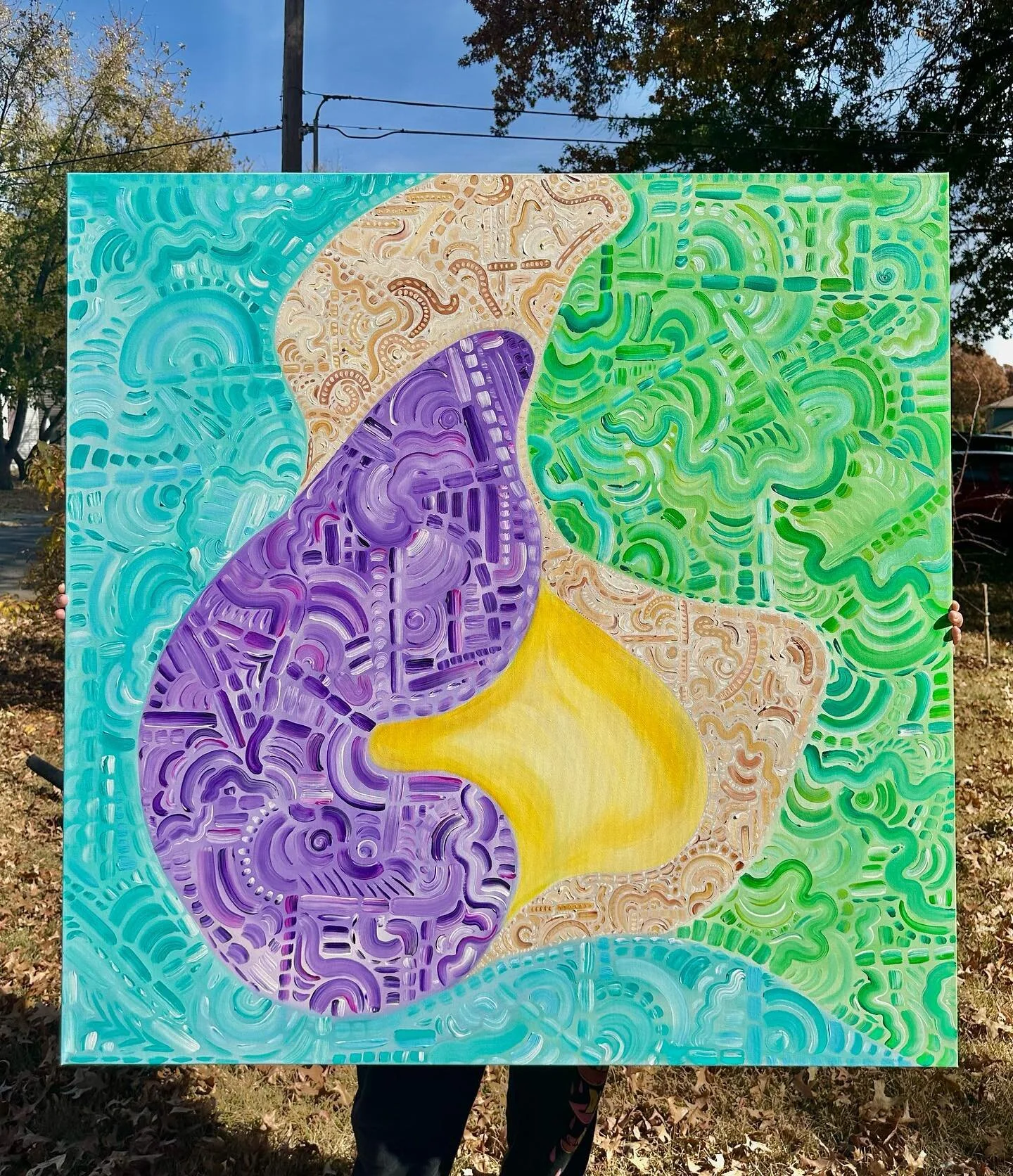 vase - on canvas (4x4ft) 
&bull;
&bull;
&bull;
&bull;
#art #artistoninstagram #artist #artwork #acrylic #acrylicpainting #canvas #canvaspainting #kcartist