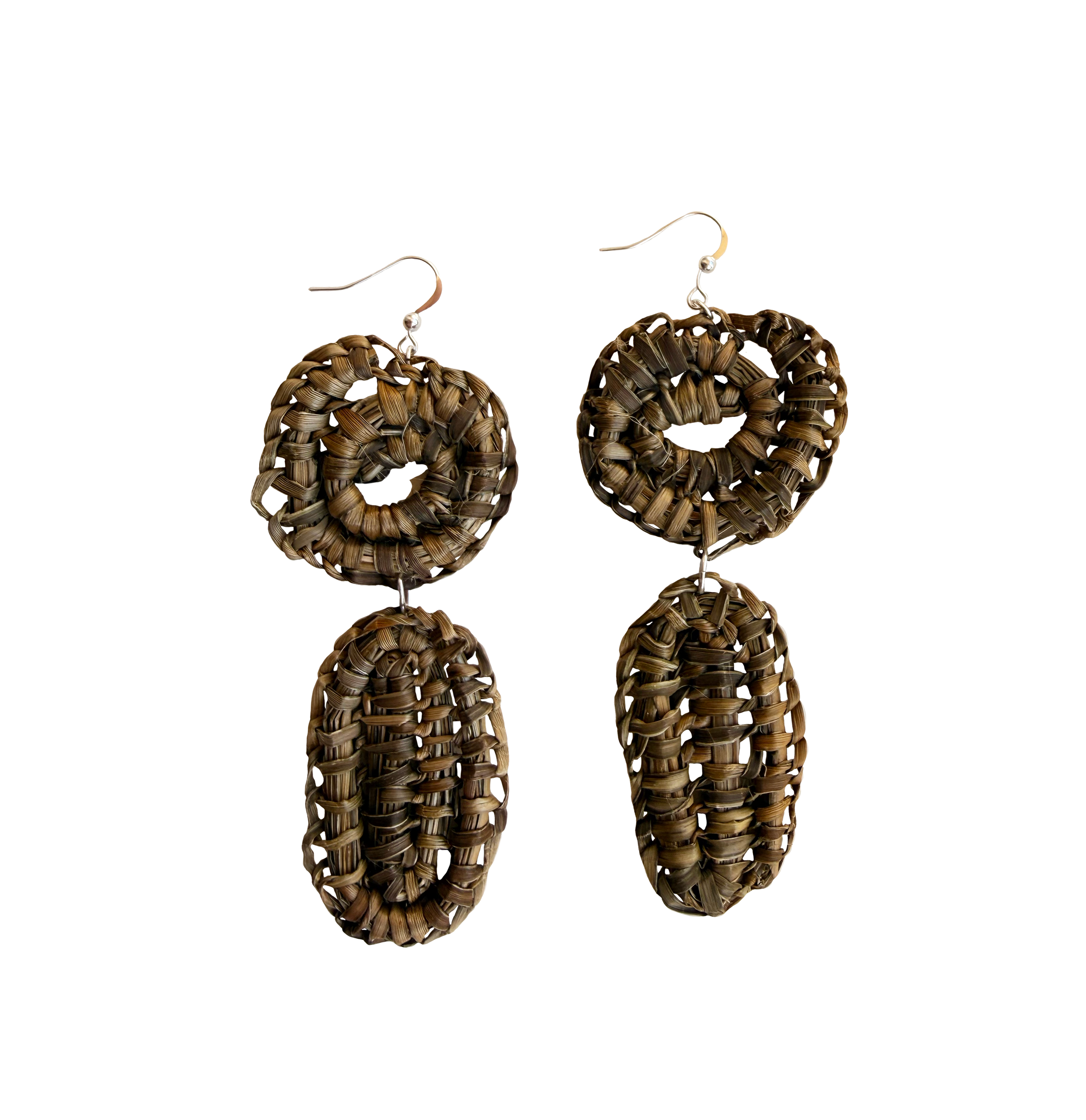 Double Spiral Flax Earrings
