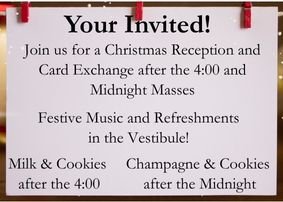 Christmas Reception and Card Exchange 
