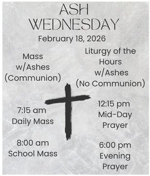 Ash Wednesday Evening Prayer with Ashes 