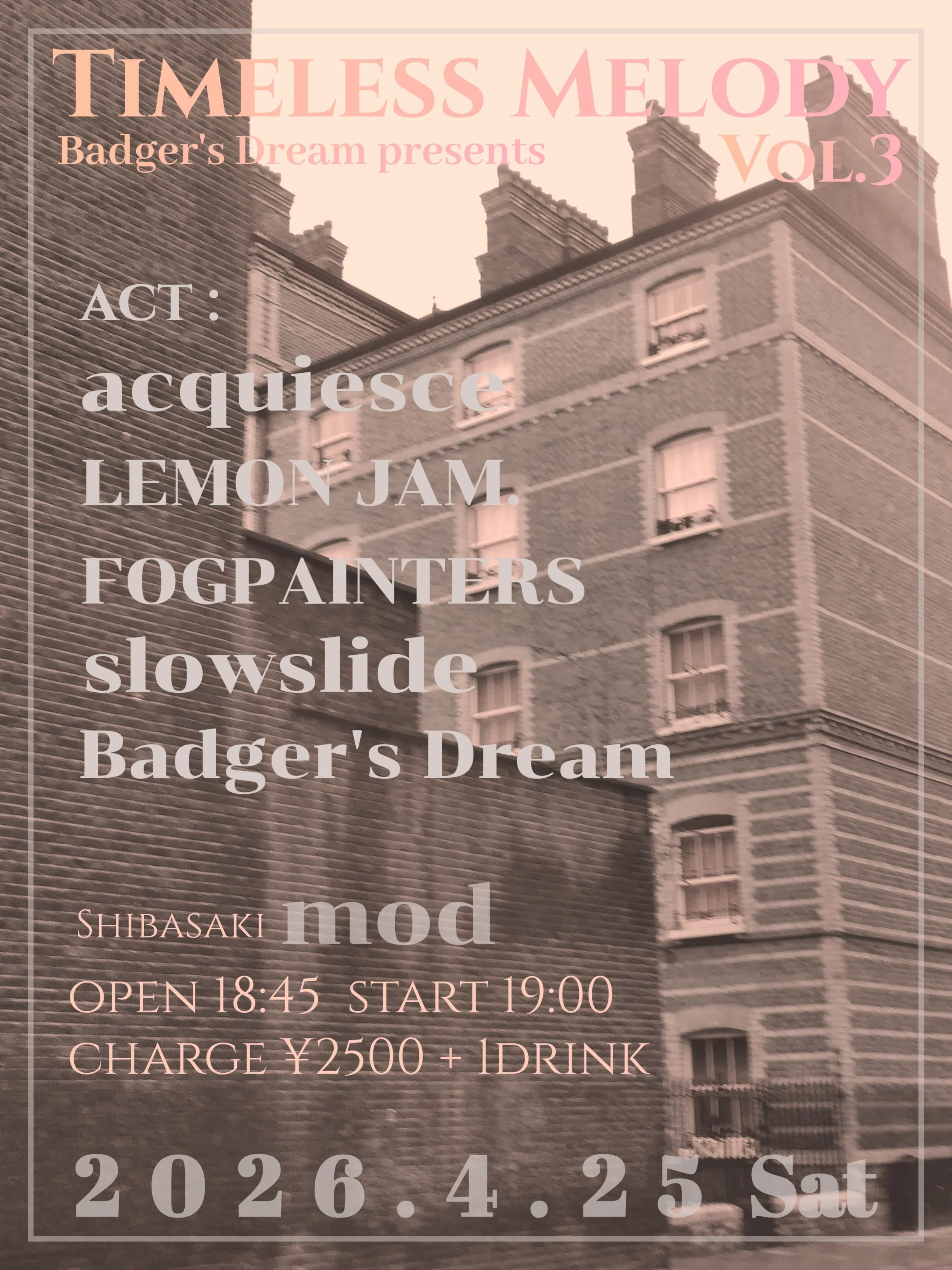 Badger's Dream presents 「Timeless Melody」Vol.3