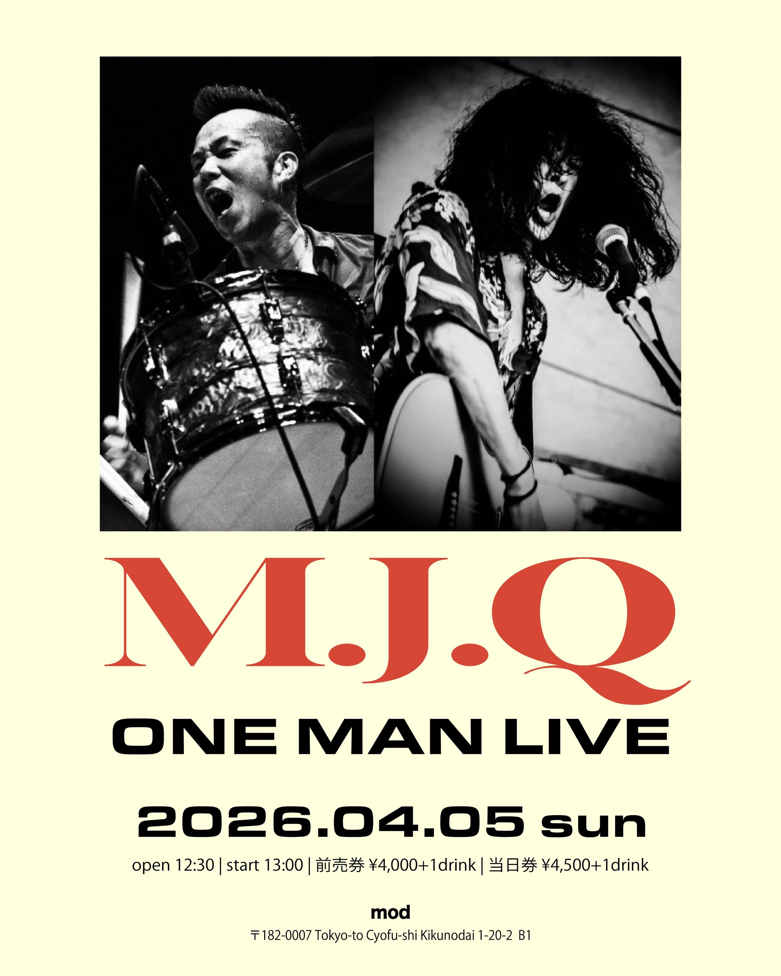 「M.J.Q」ONE MAN LIVE 