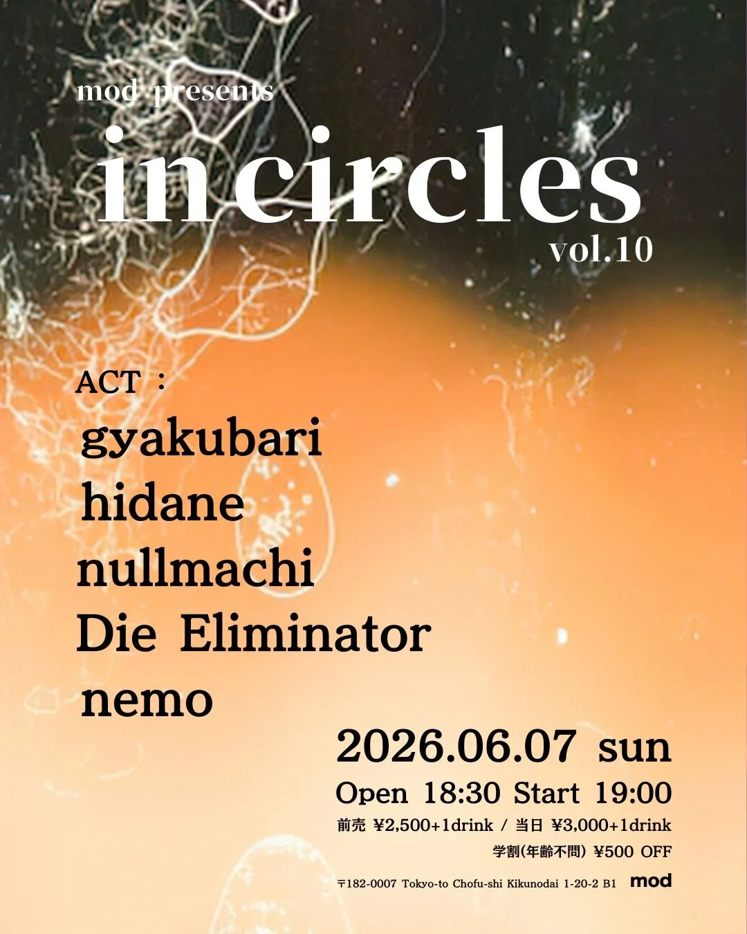 mod presents “in circles”vol.10