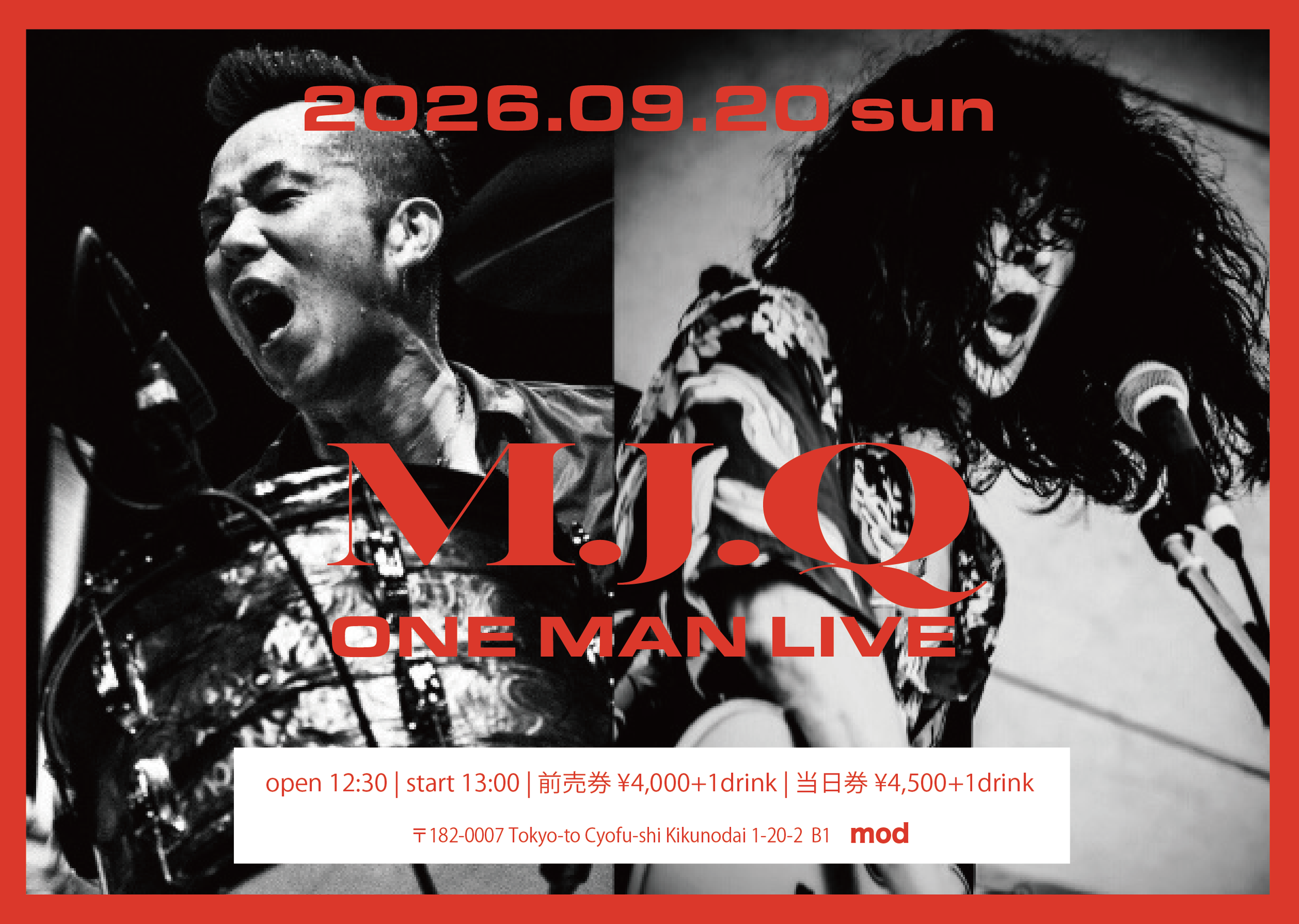 「M.J.Q」ONE MAN LIVE