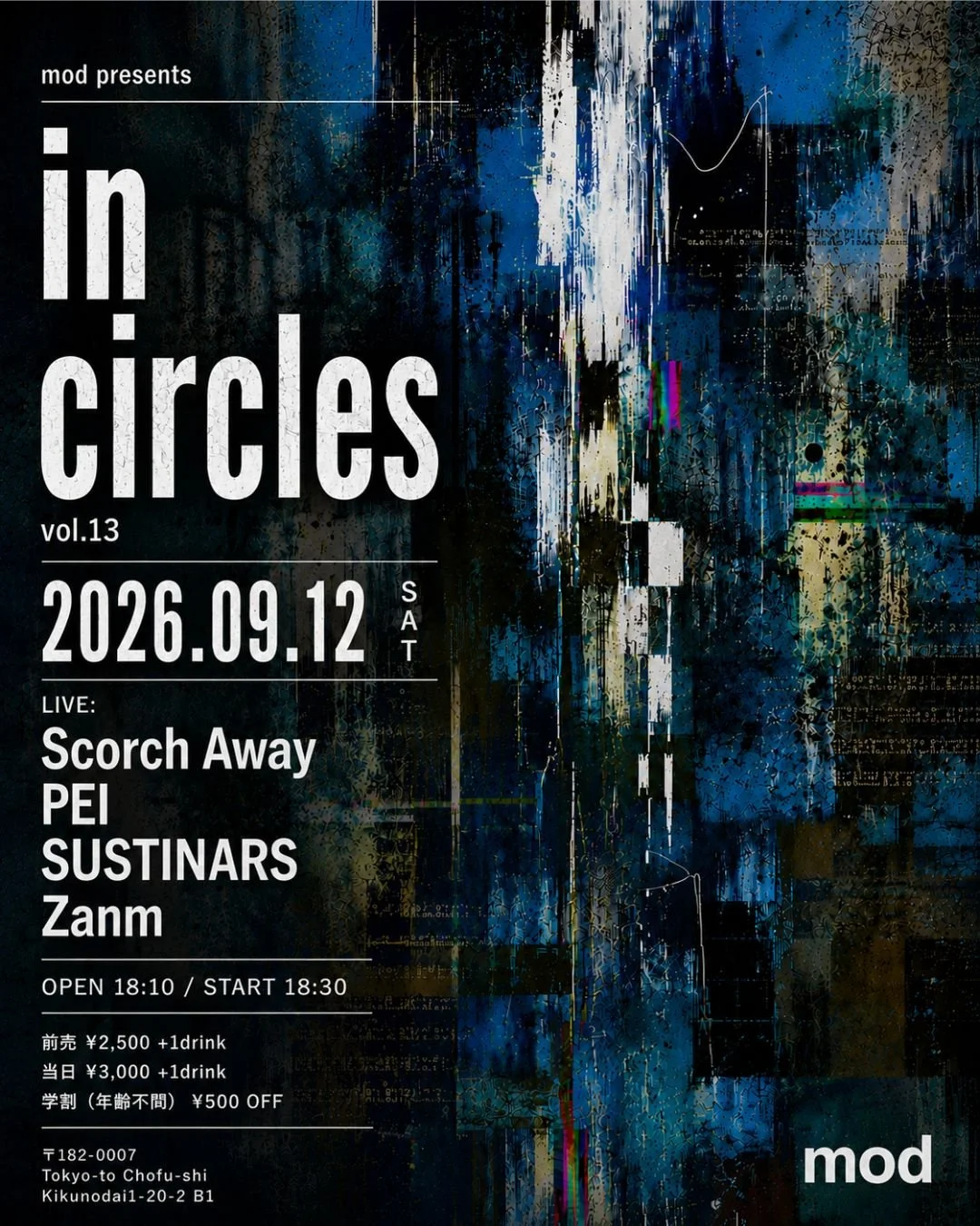 mod presents “in circles”vol.13