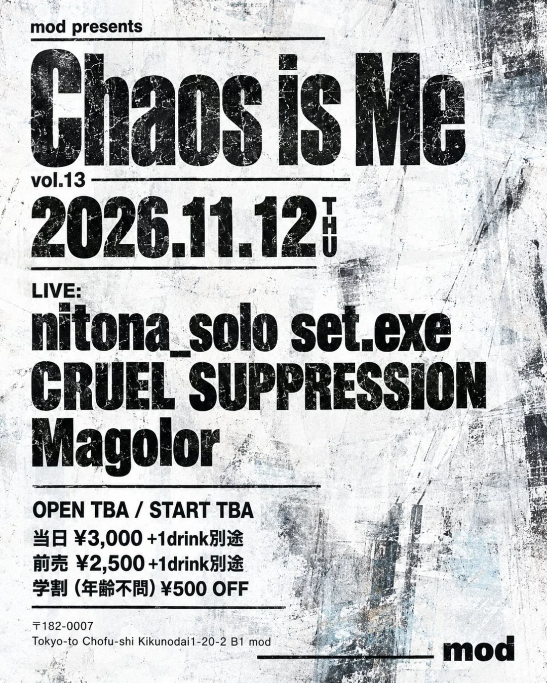 mod presents Chaos is Me vol.13