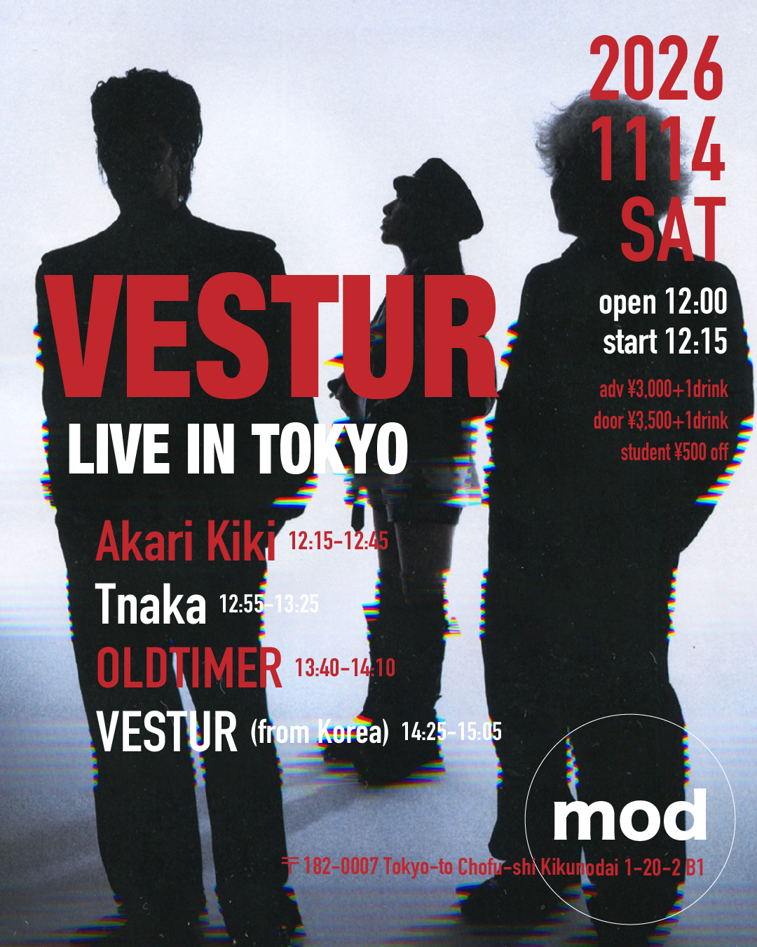 VESTUR LIVE IN TOKYO
