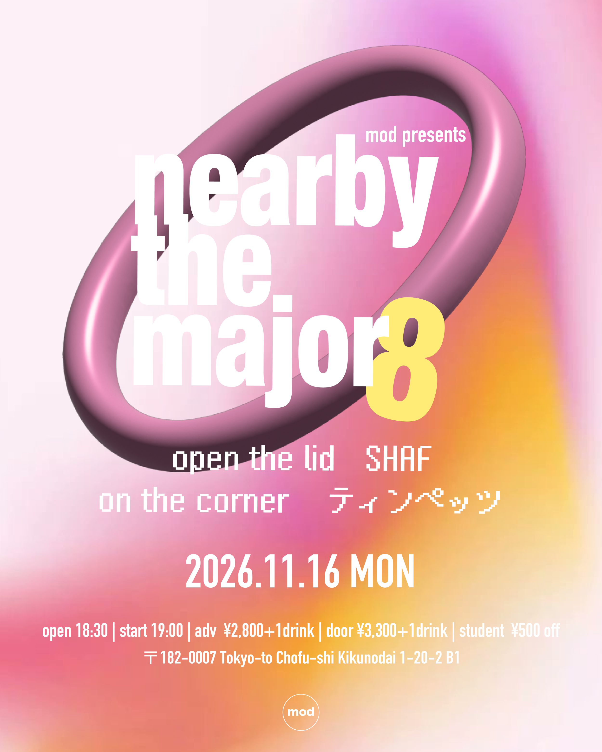 mod presents「nearby the major 8」 