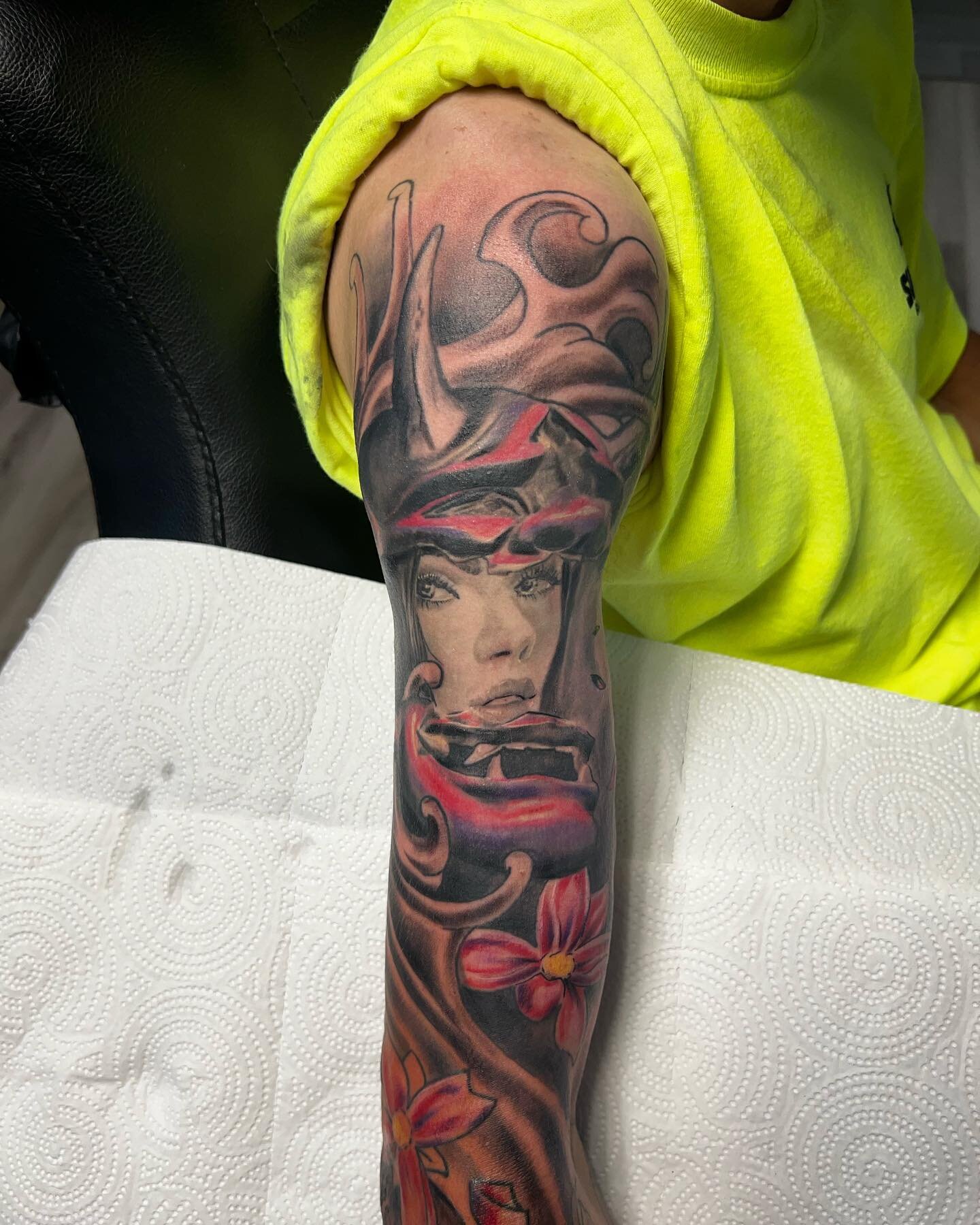 Almost done just have the inside left #marylantattooartist #marylandtattoo #marylandtattooshop #conowingodam #conowingomaryland #cecilcountymd