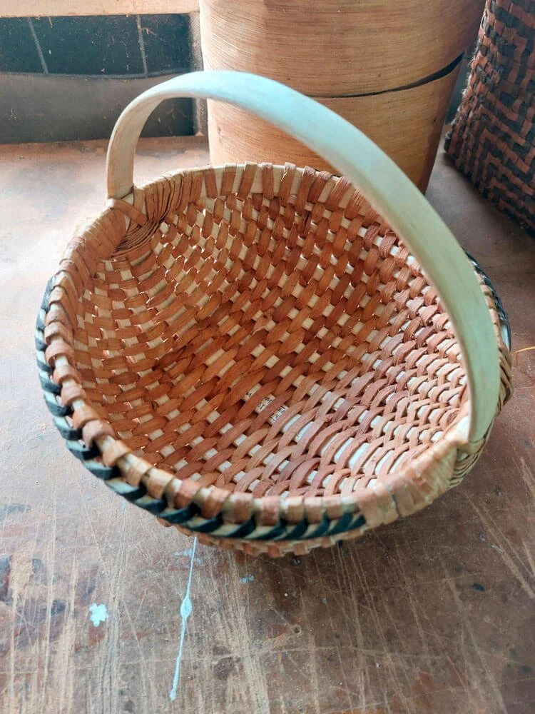sweet chestnut bark frame basket
