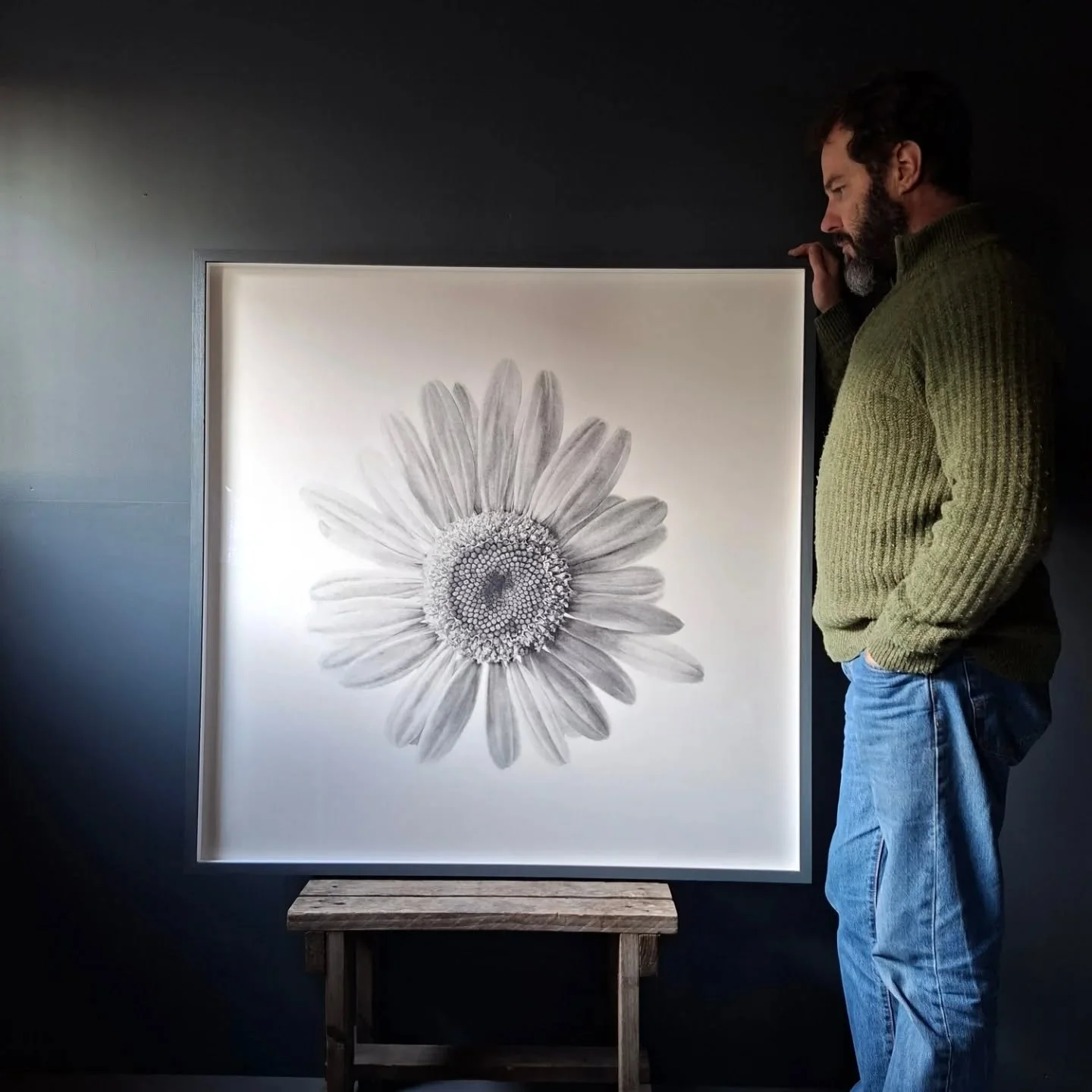 Finished framing 'Supernova' today. I will be displaying it at @thegrangewine Makers Day on Thursday 27th, and at our Xmas Open Studio on the 29th and 30th. It will then be off to London to hang in the @jonathancoopergallery 

'Supernova' - Oxeye Dai