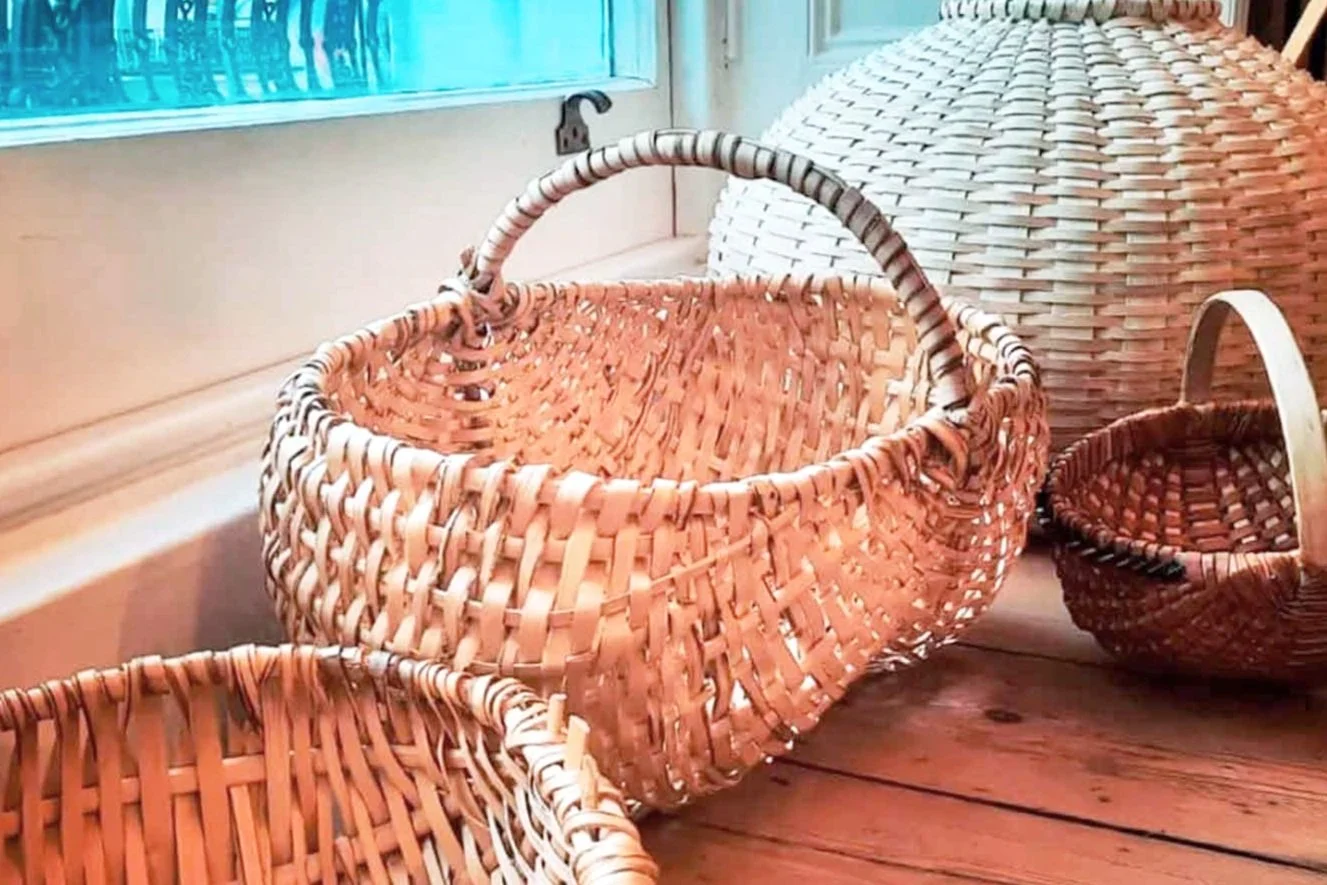 basketry handcrafted from indigenous British woods